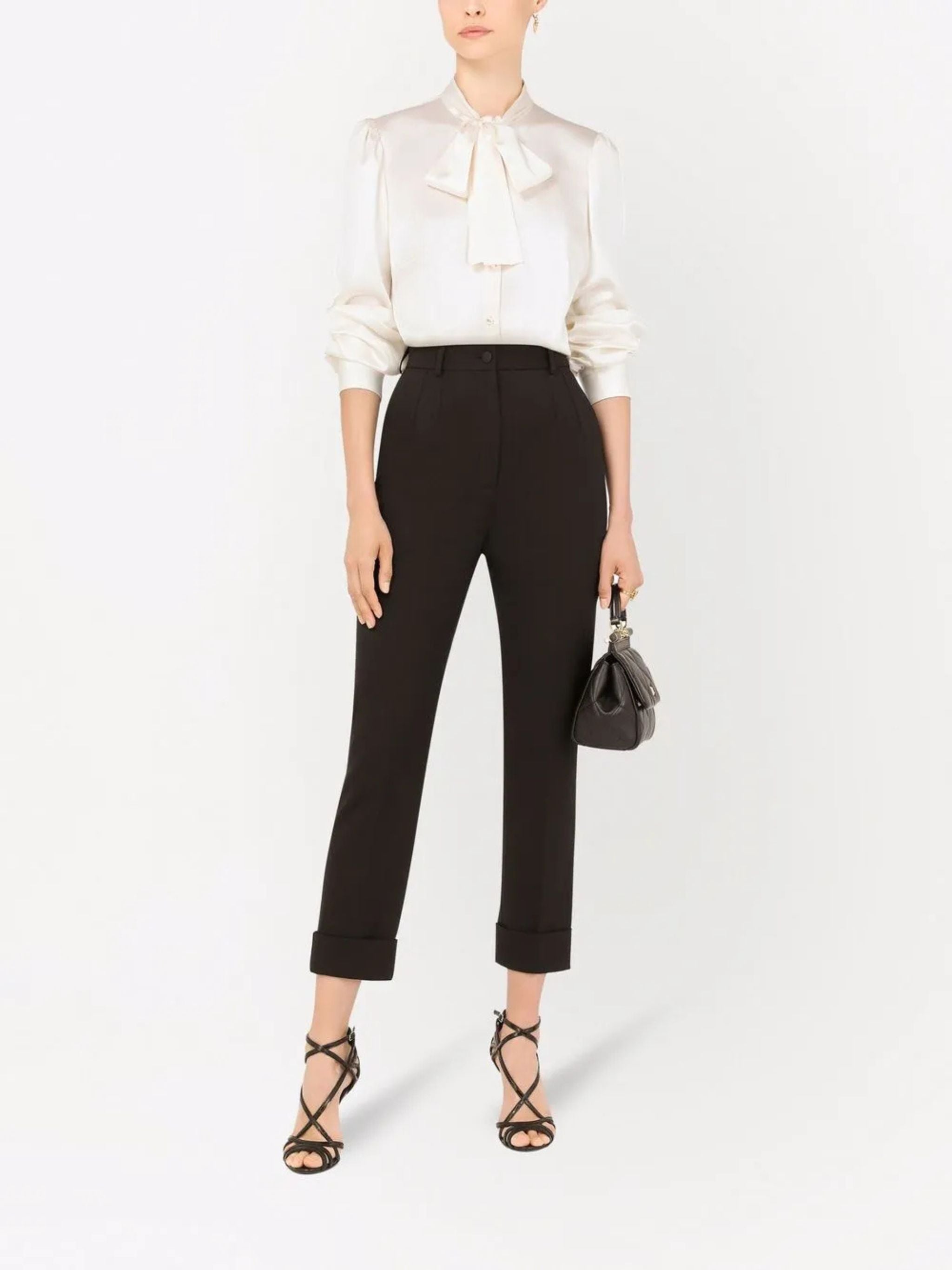 Tie-neck shirt