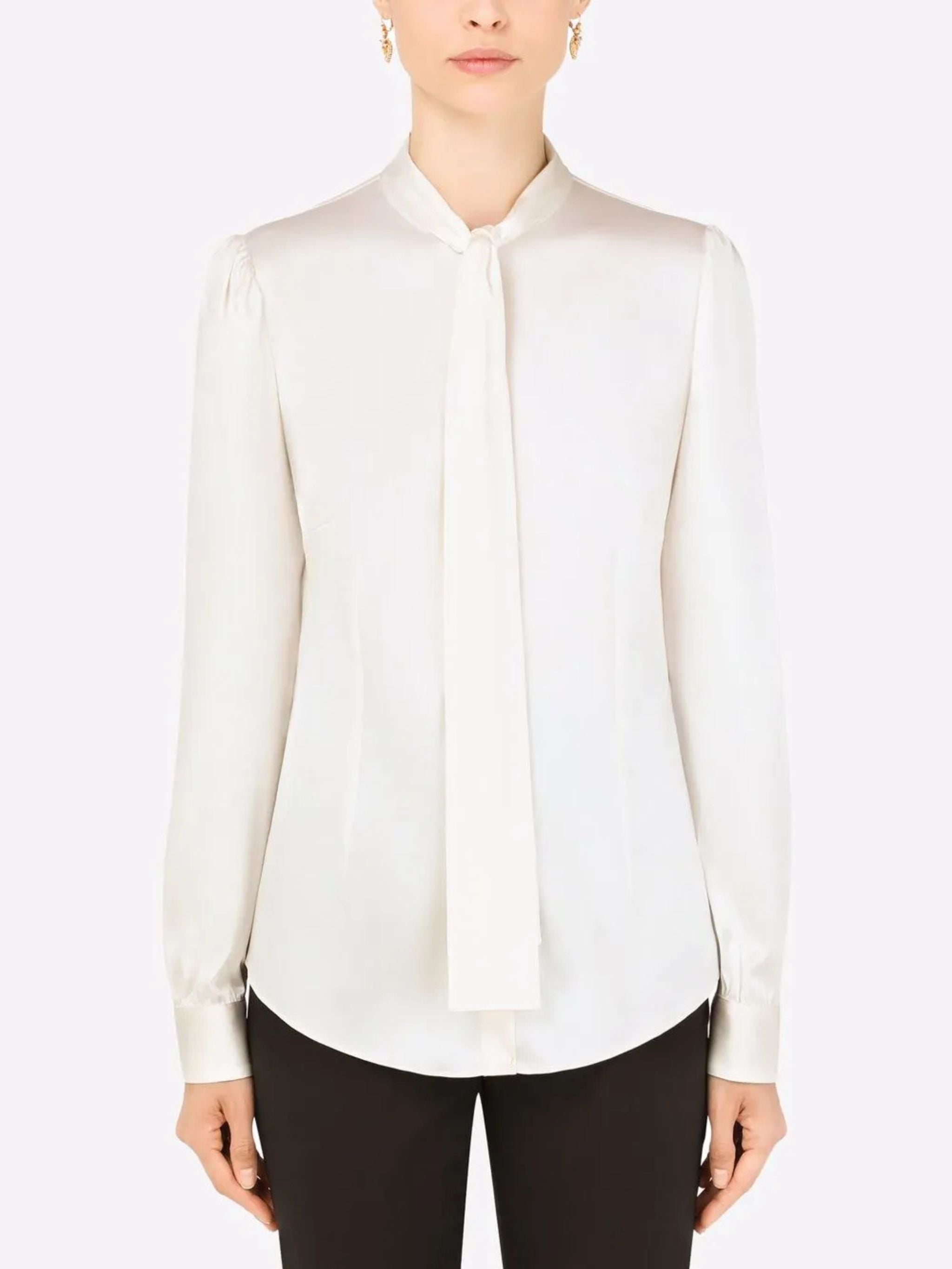 Tie-neck shirt