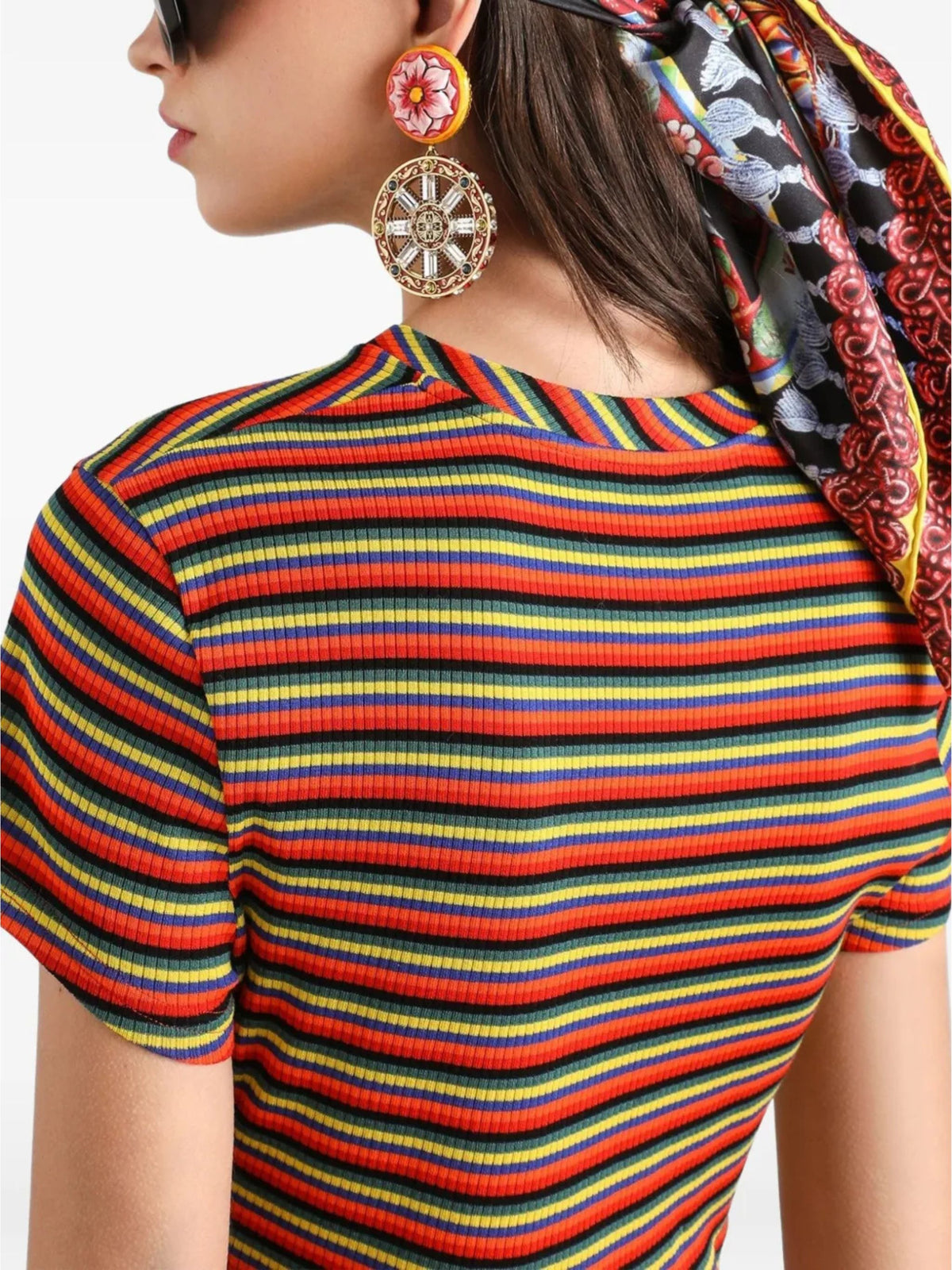 T-shirt in Jersey rigato
