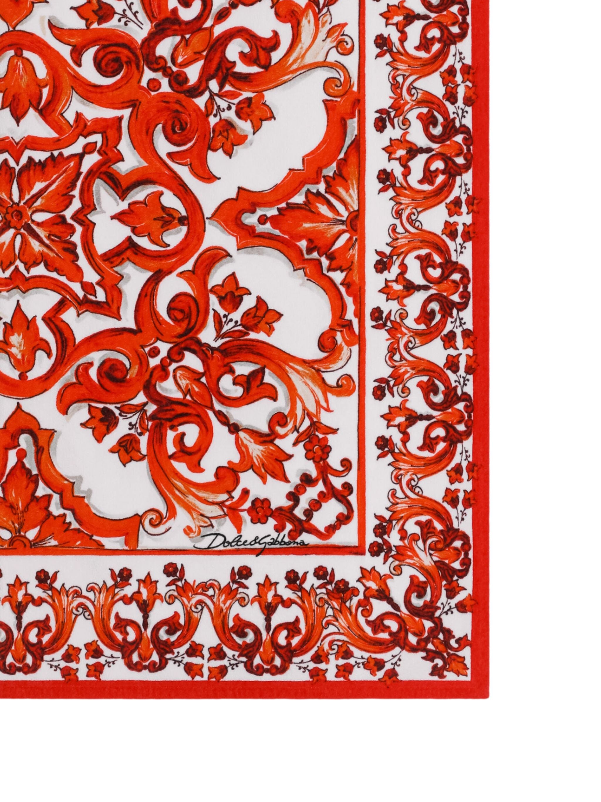 Telo mare in spugna stampa maiolica