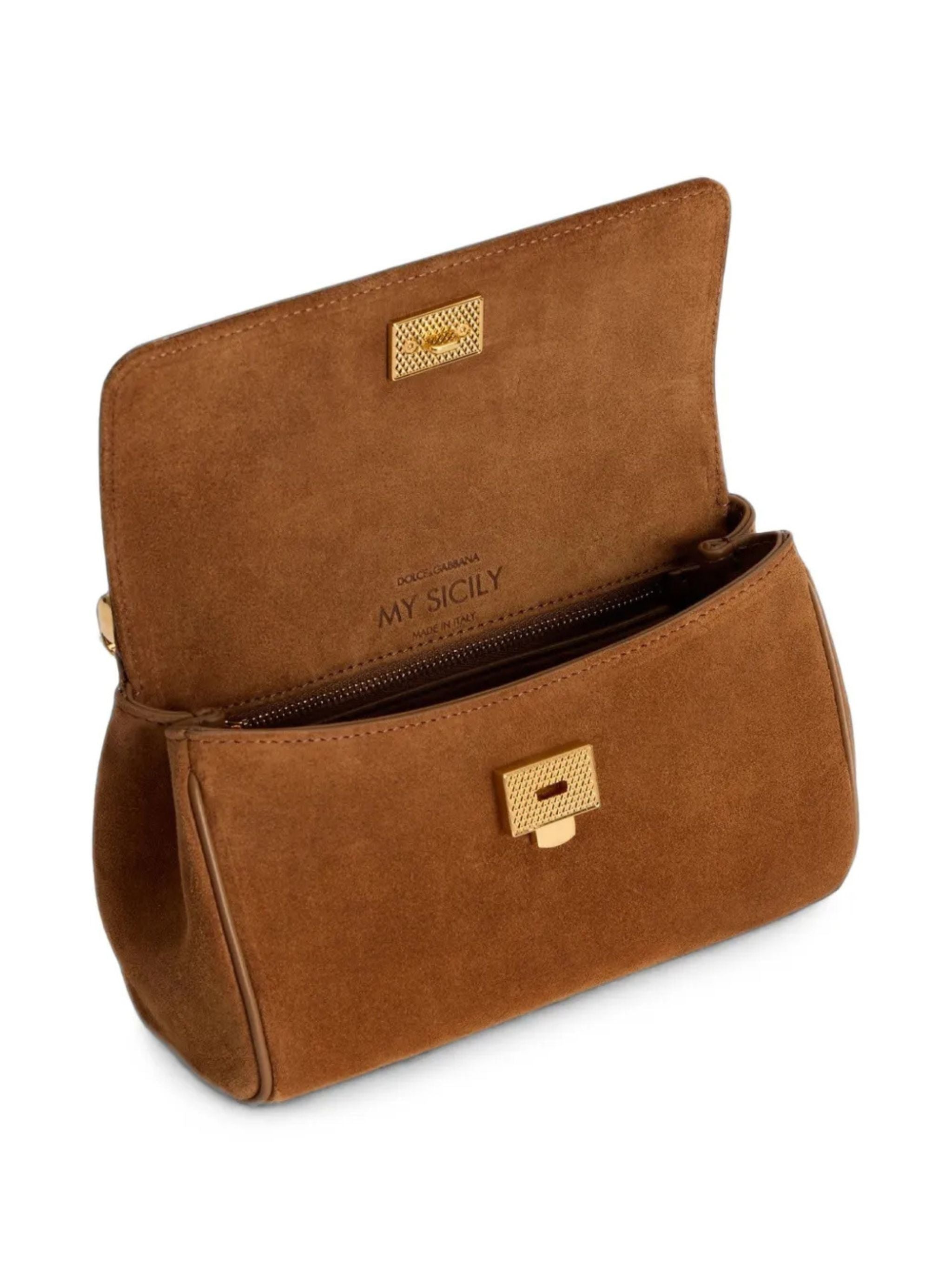 Borsa a mano My Sicily mini in suede