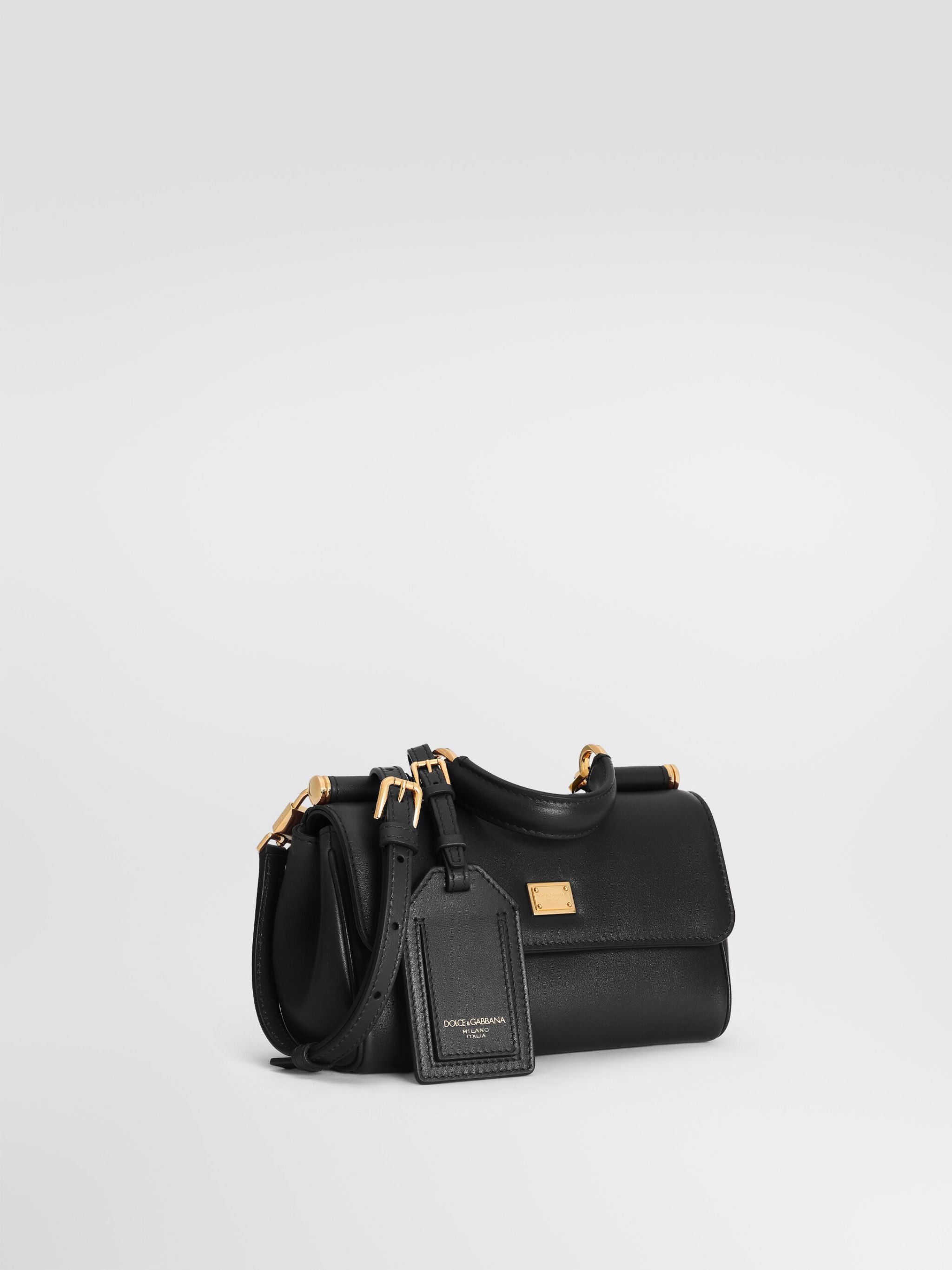 Borsa a mano My Sicily mini in pelle di vitello plongé