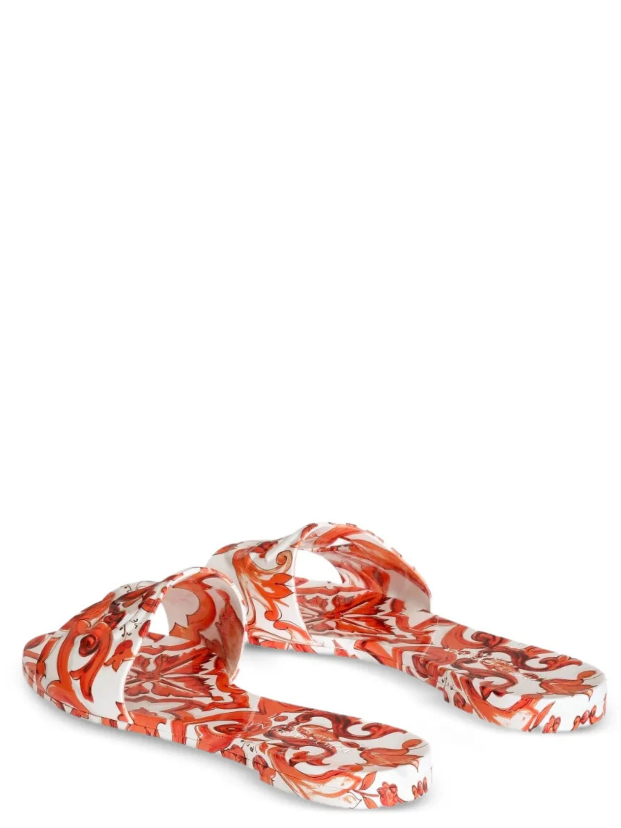 Slide beachwear in gomma maiolica