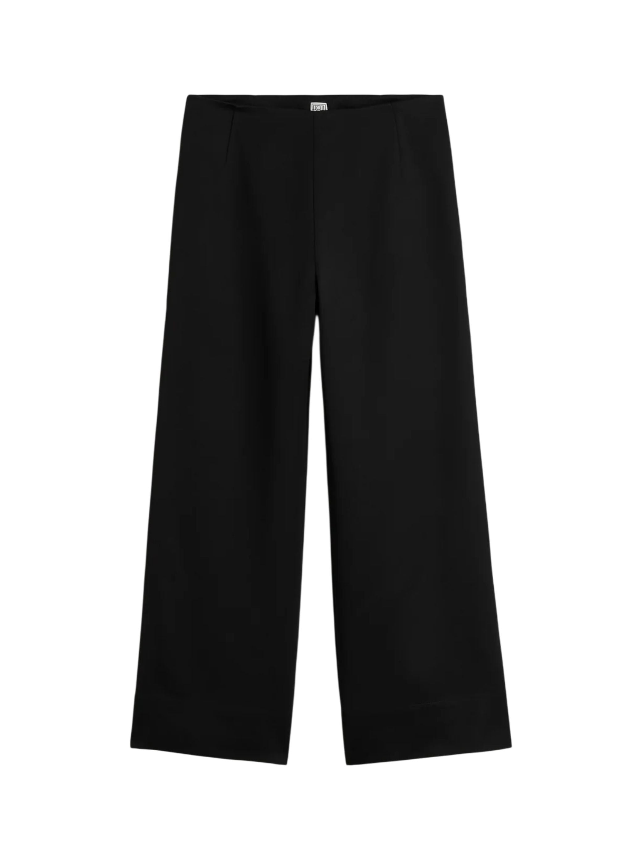 Pantaloni fluidi in raso – Nero