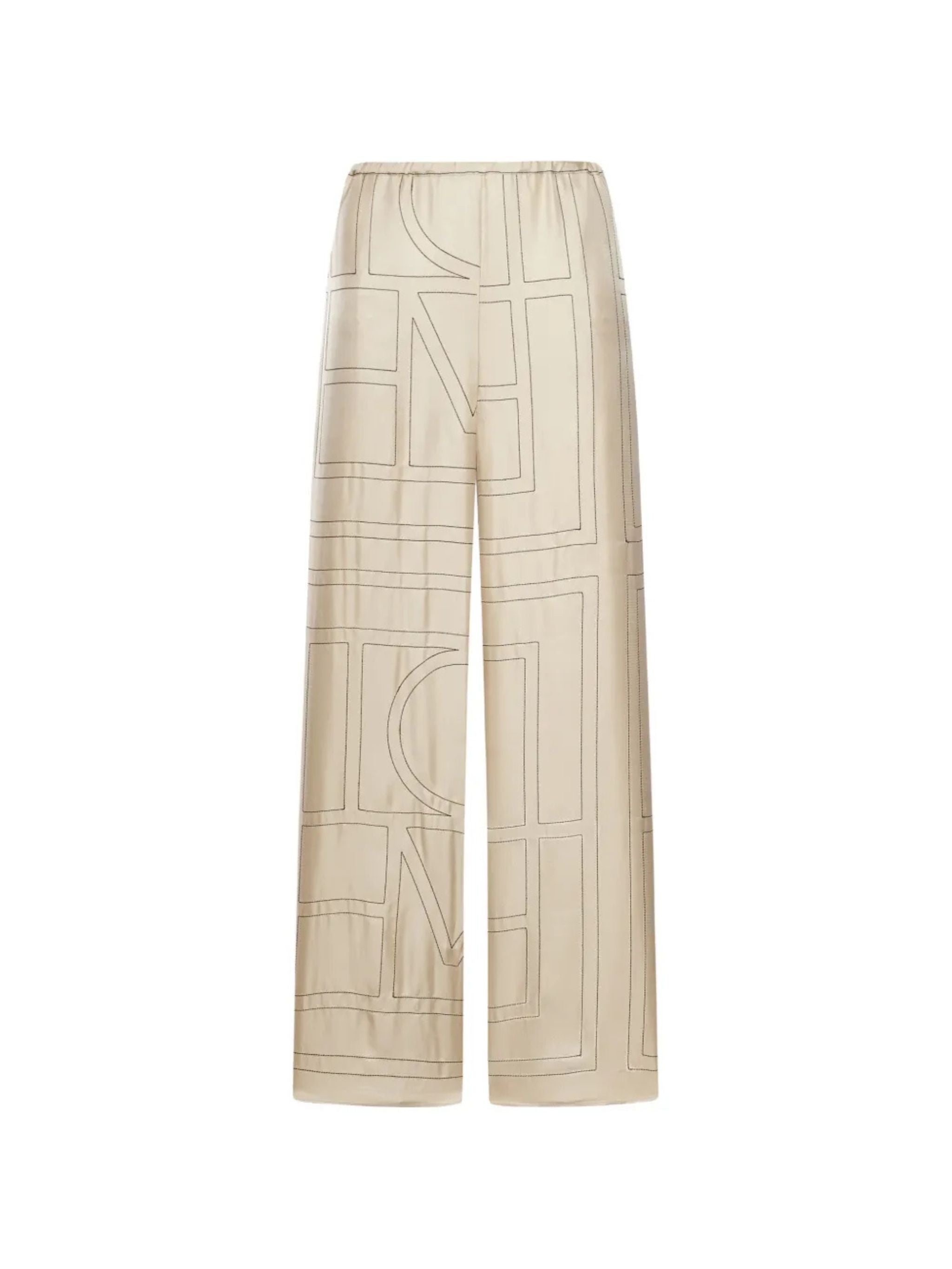 MONOGRAM SILK PJ BOTTOM