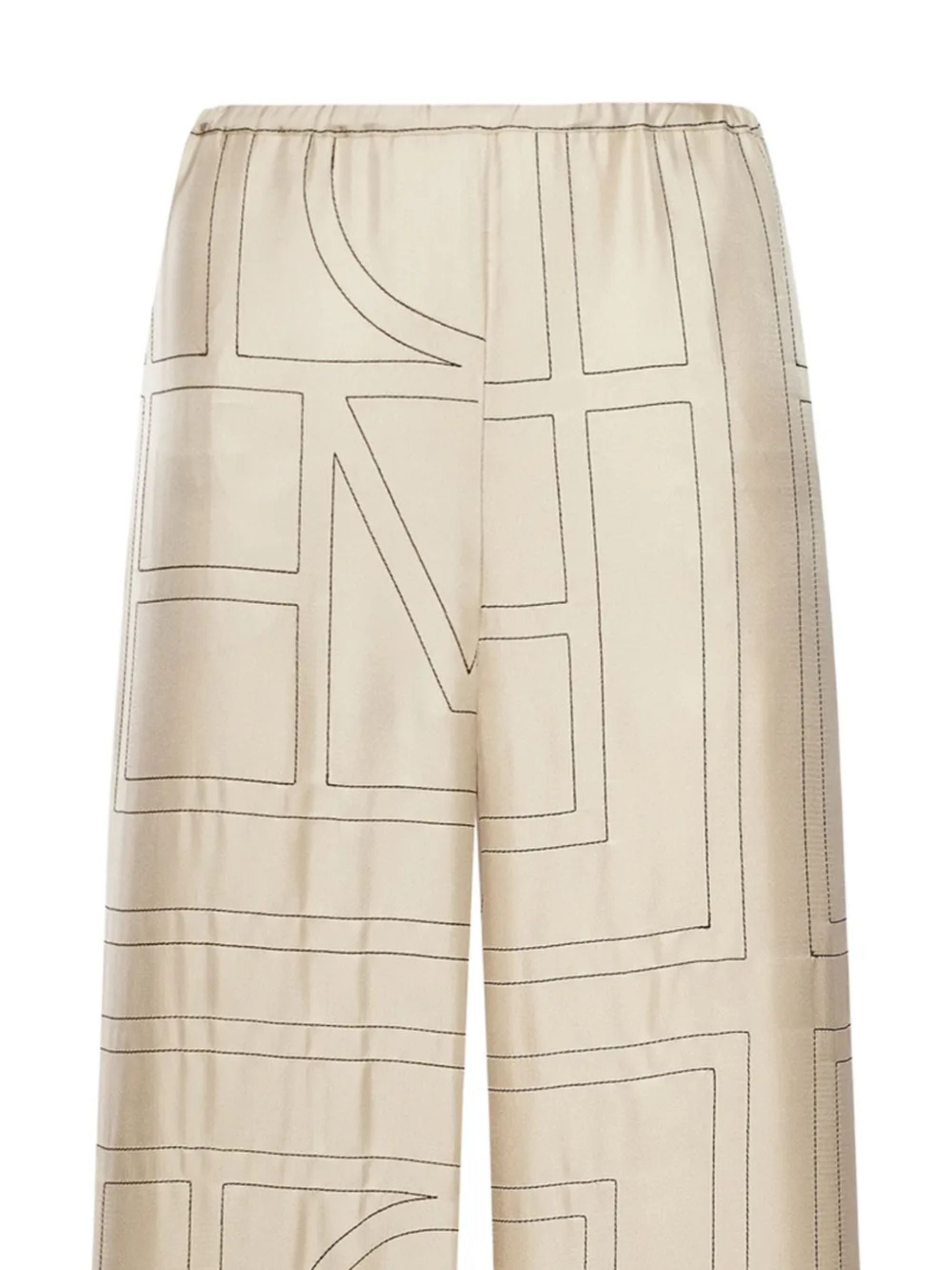 MONOGRAM SILK PJ BOTTOM