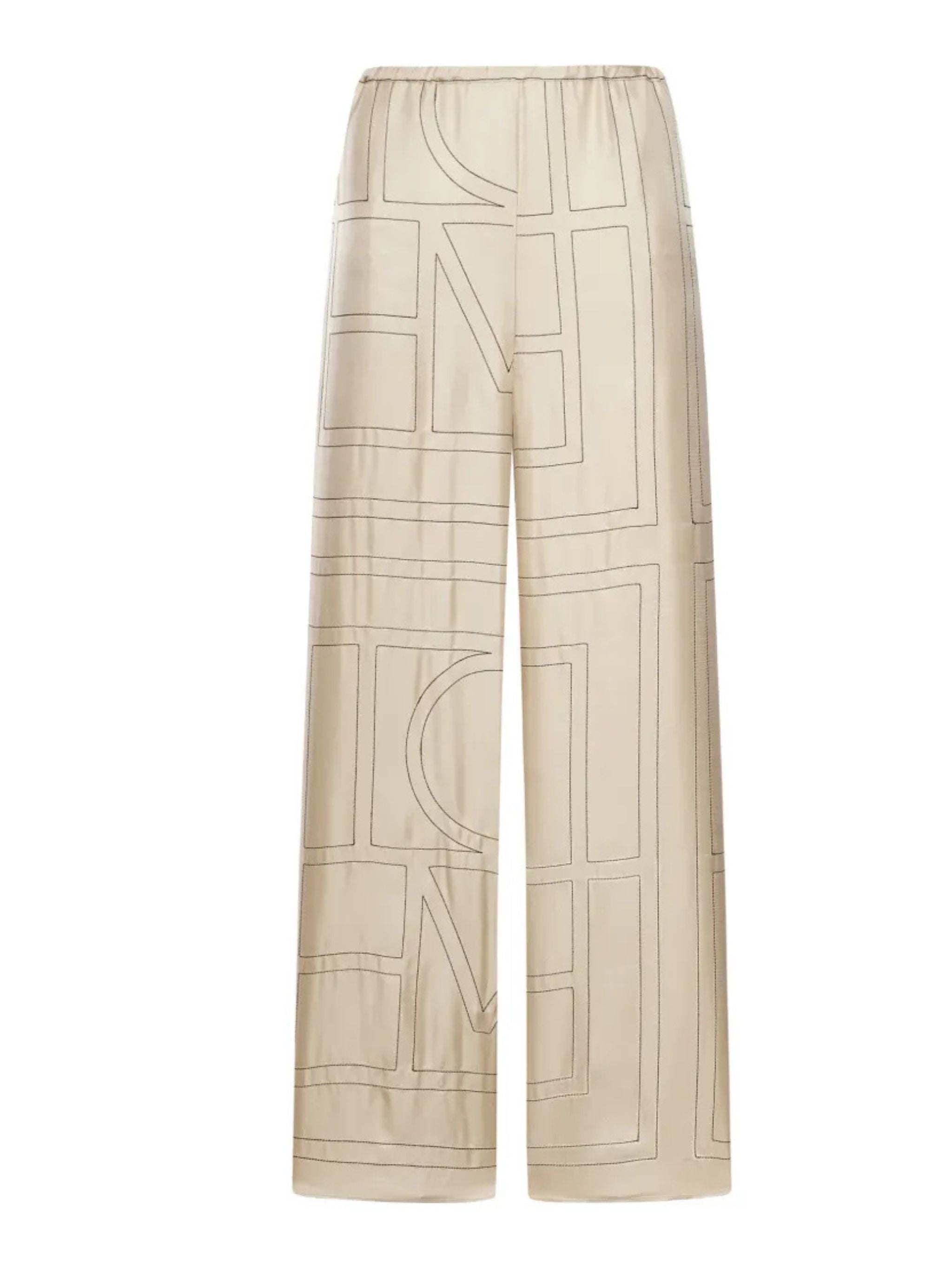 MONOGRAM SILK PJ BOTTOM