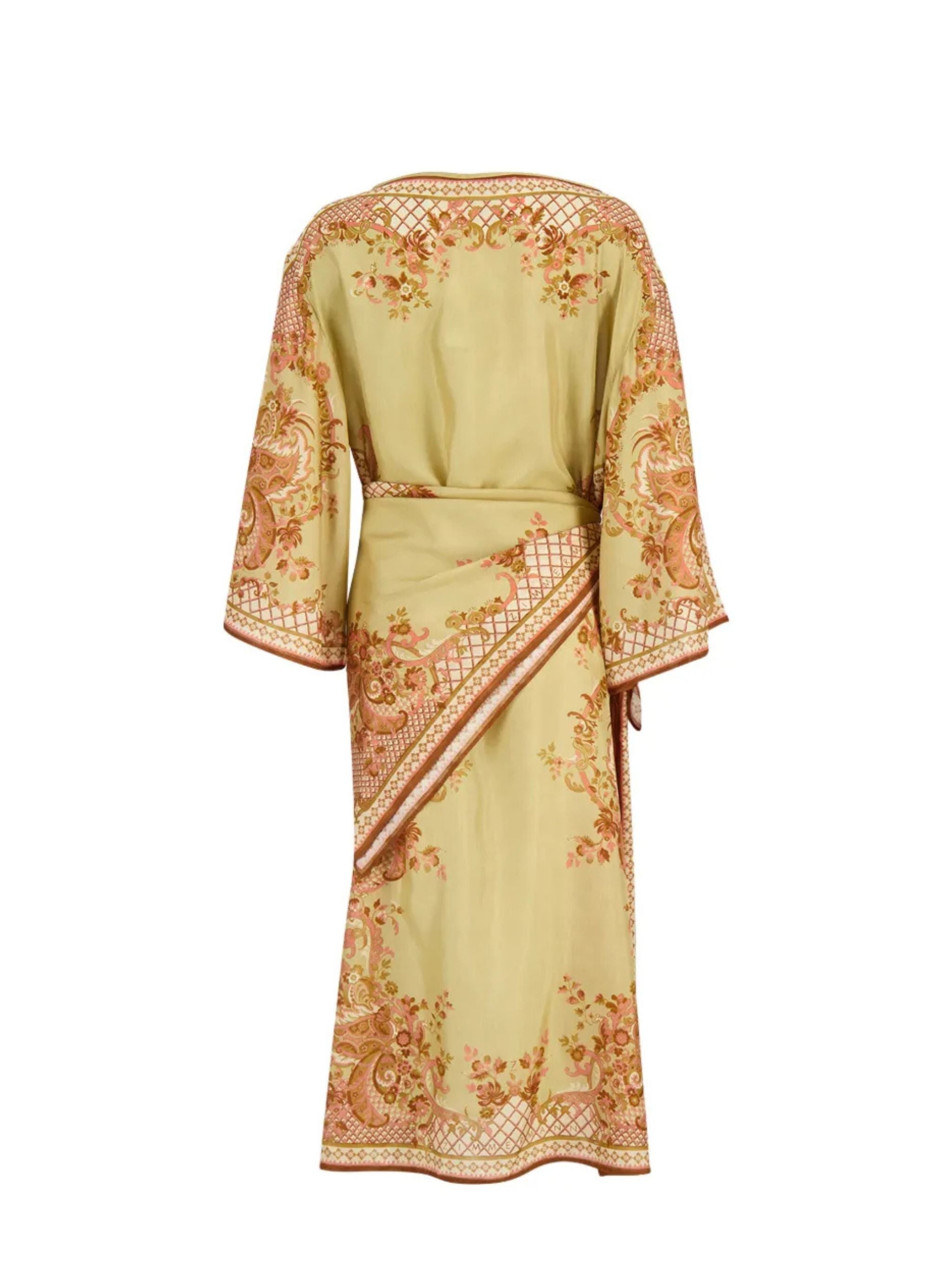 Abito midi con stampa paisley