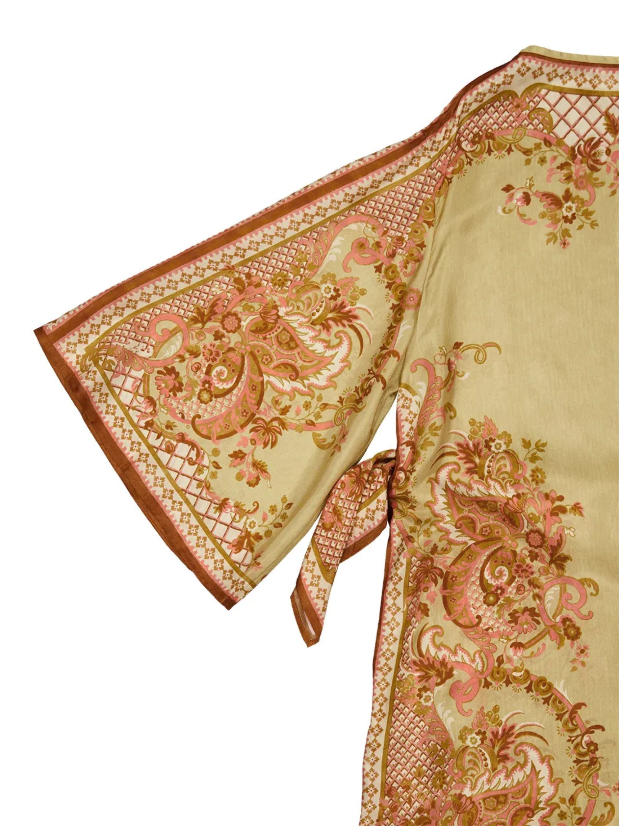 Abito midi con stampa paisley