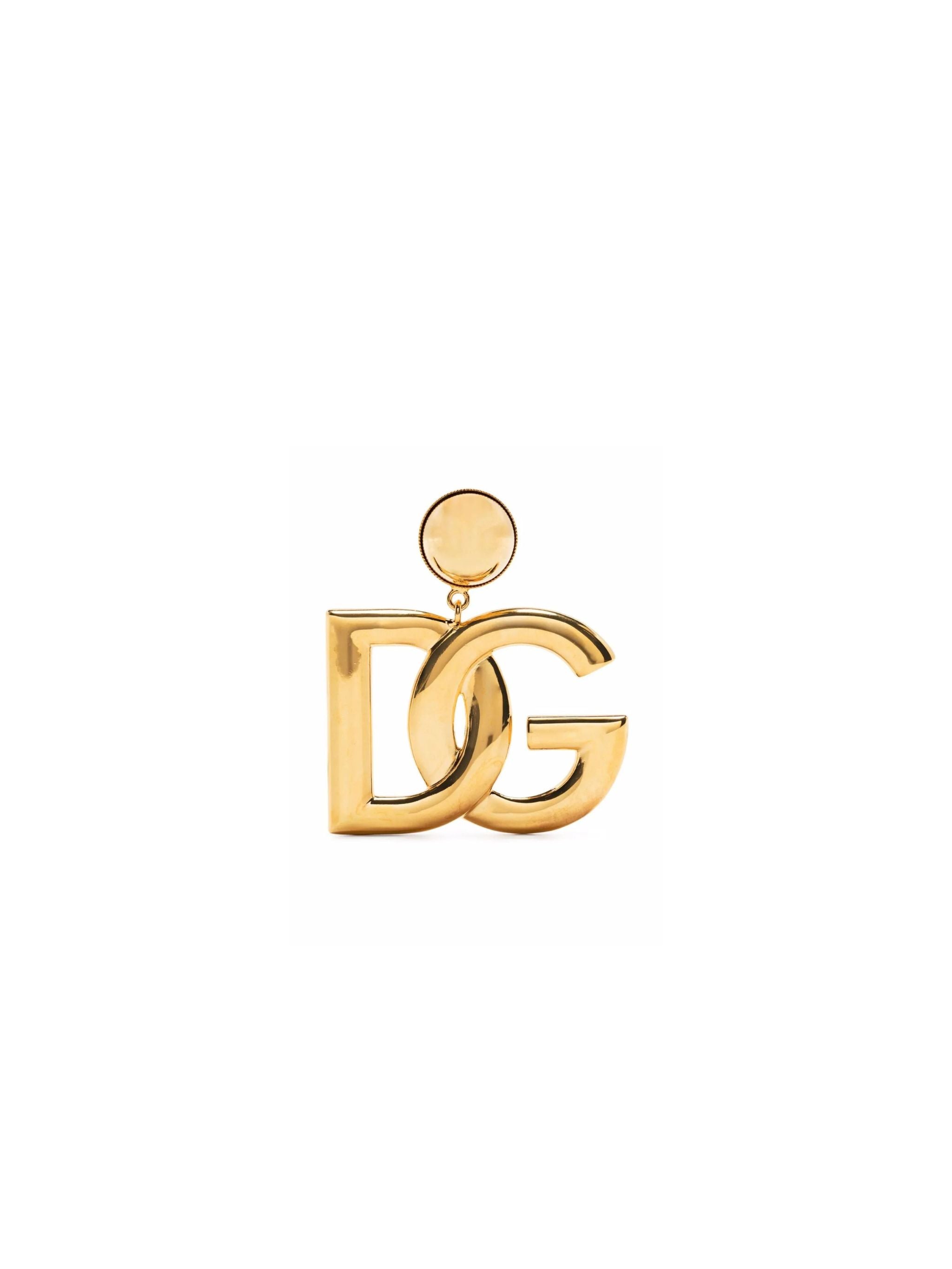 Orecchini a clip con logo DG