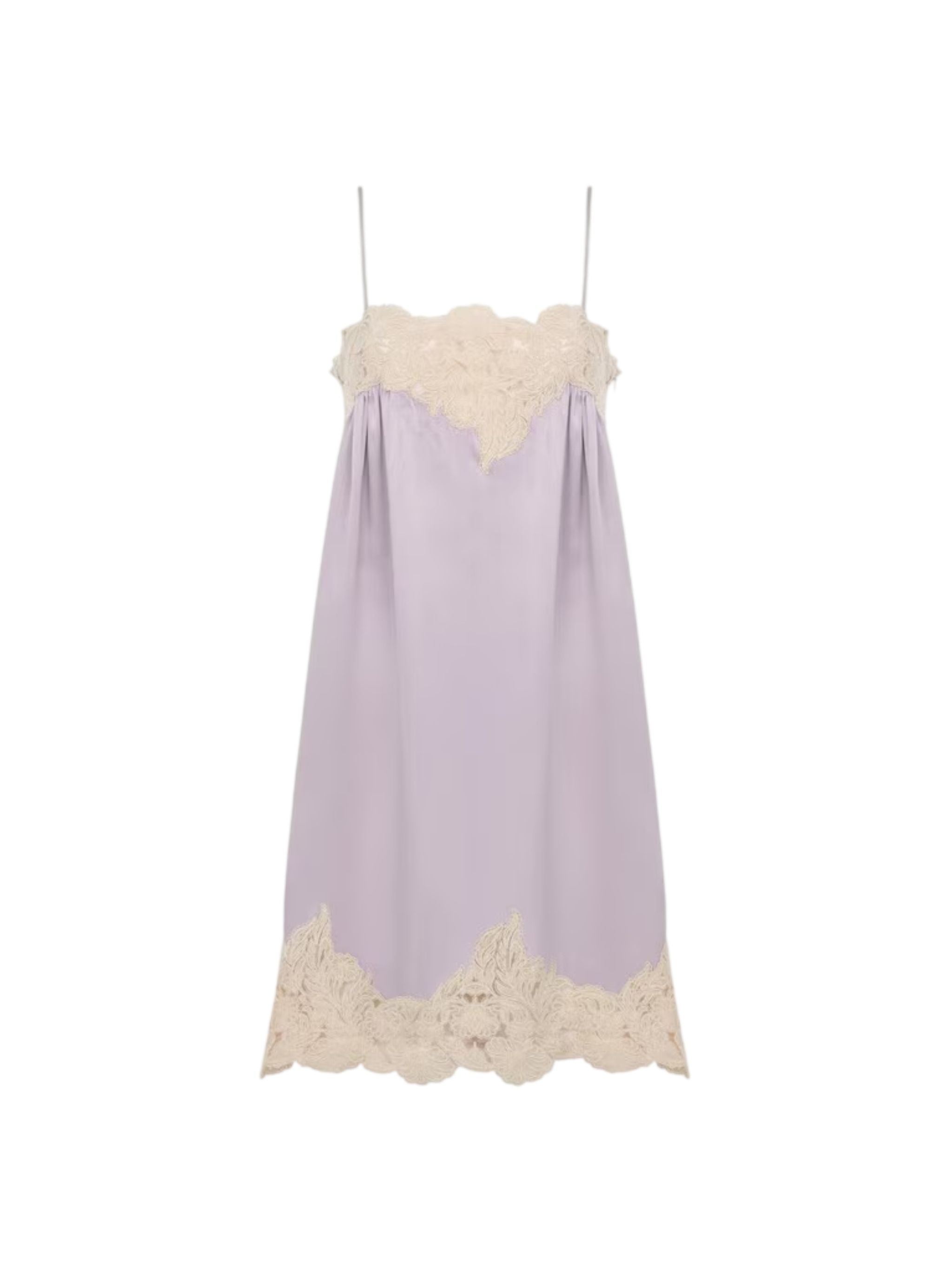ABITO MINI SATIN PIZZO