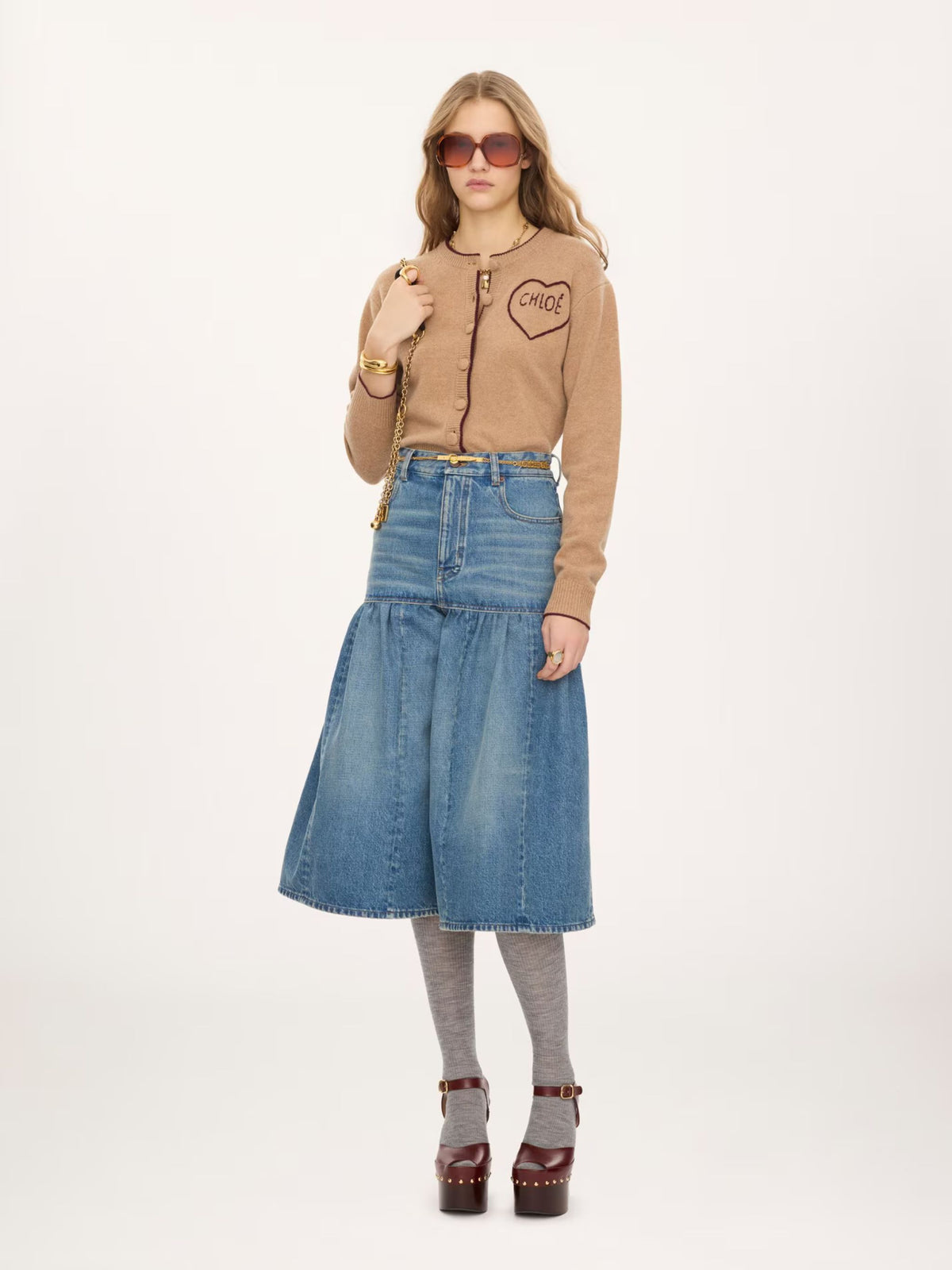 Slim-fit wool and cashmere-blend knit cardigan with logo