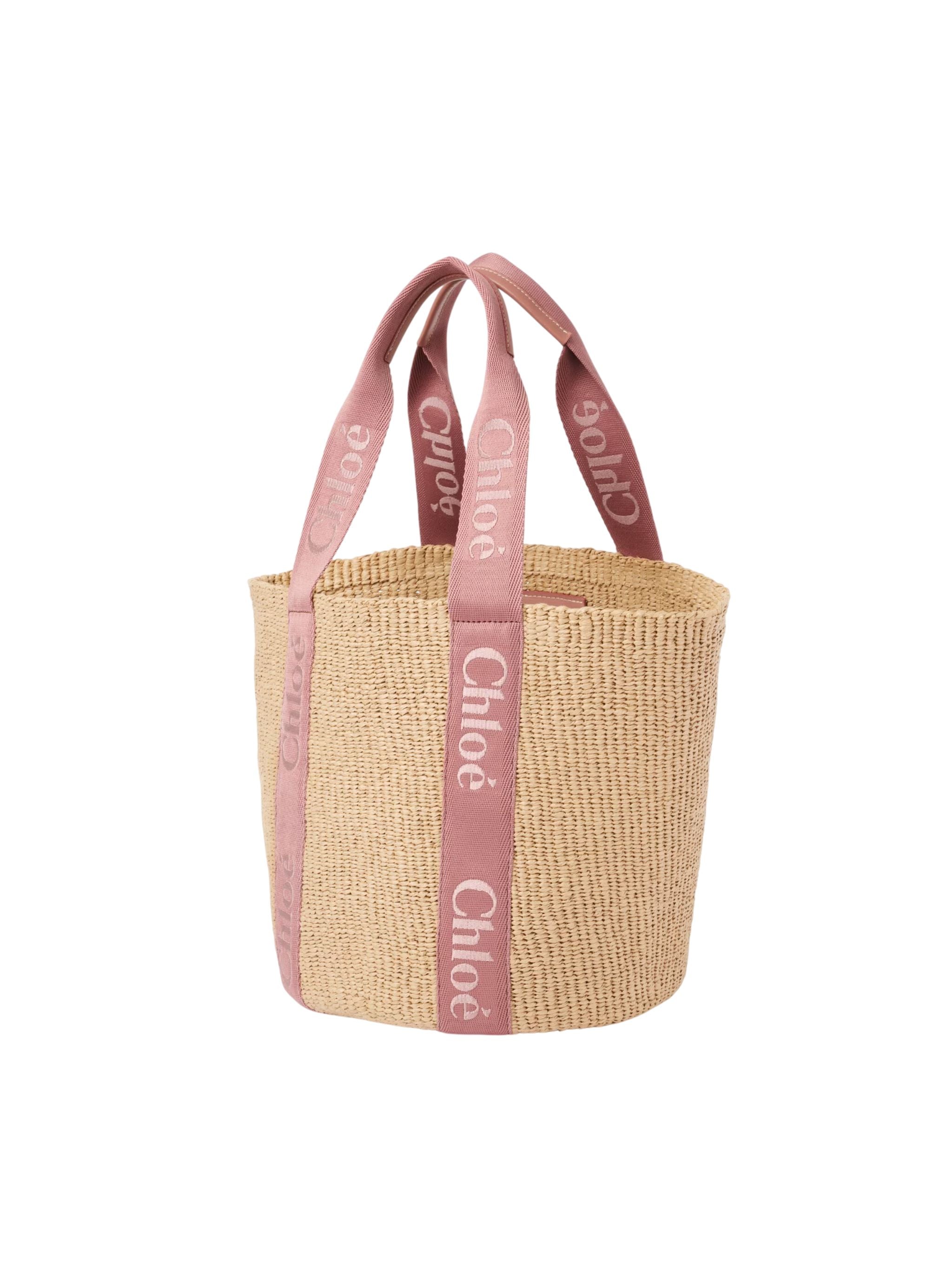 Borsa cesto Woody grande in fibre naturali