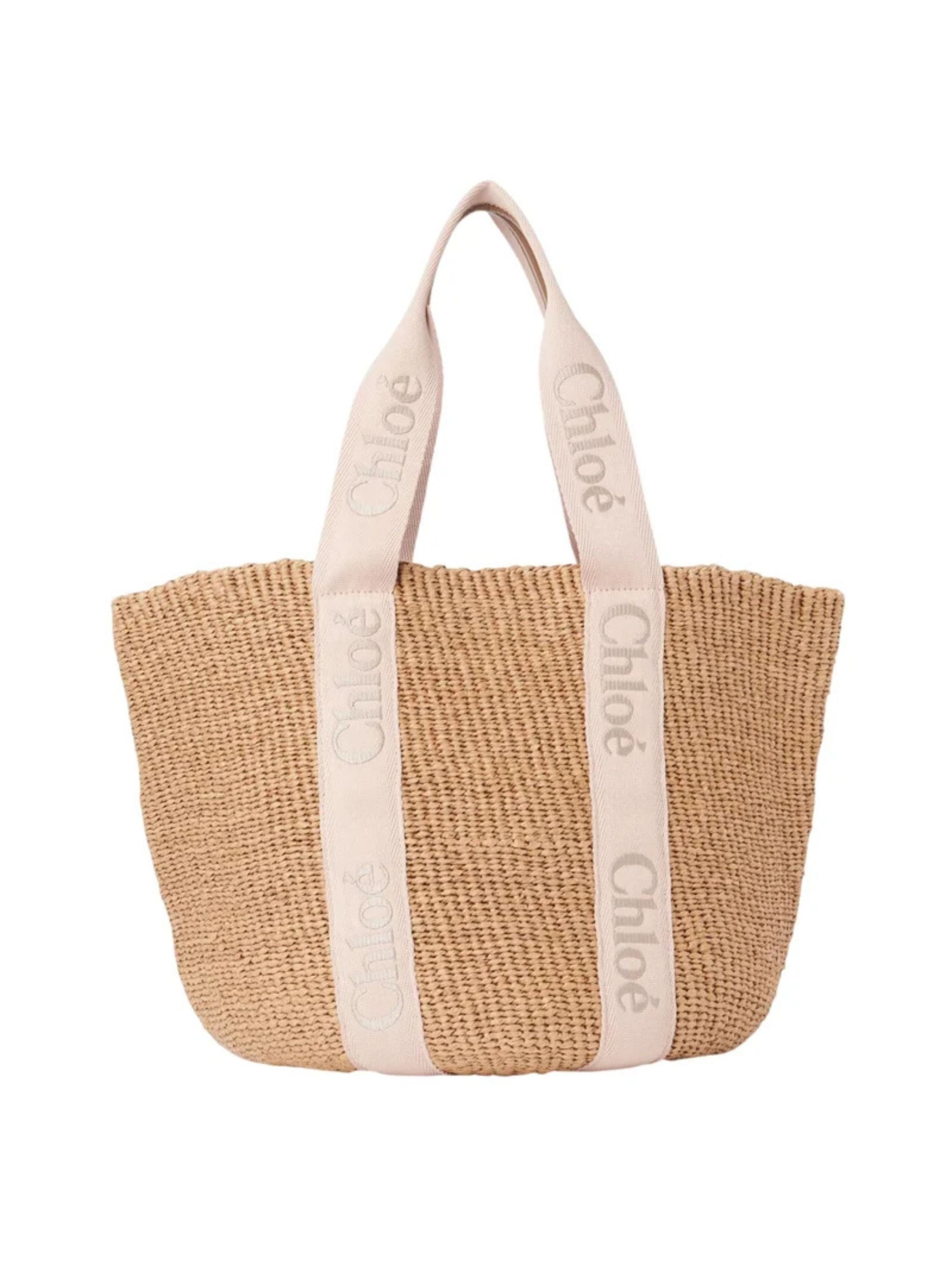 Borsa cesto Woody grande in fibre naturali