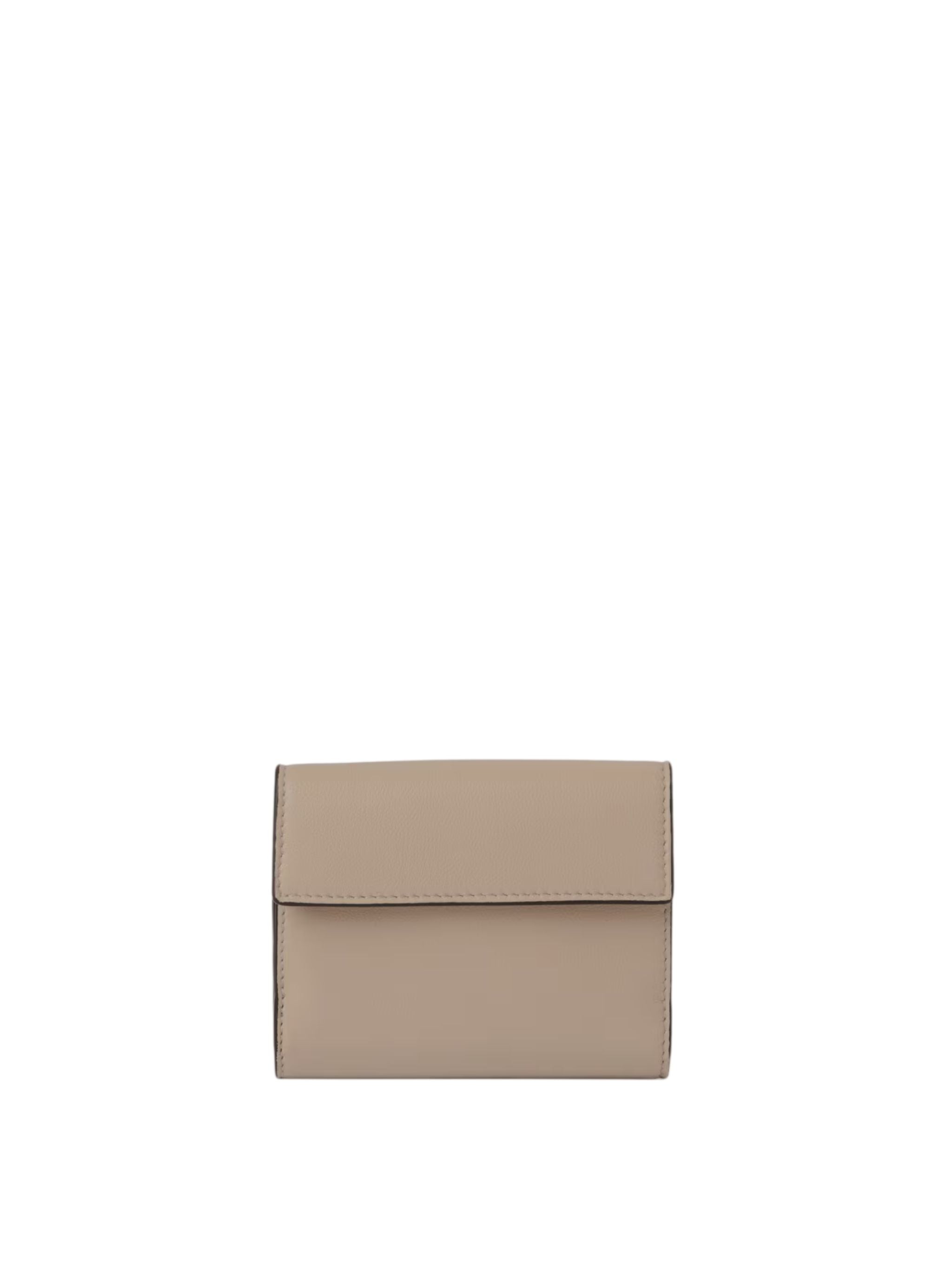 Portafoglio trifold piccolo Envelope in pelle granata Motty Grey