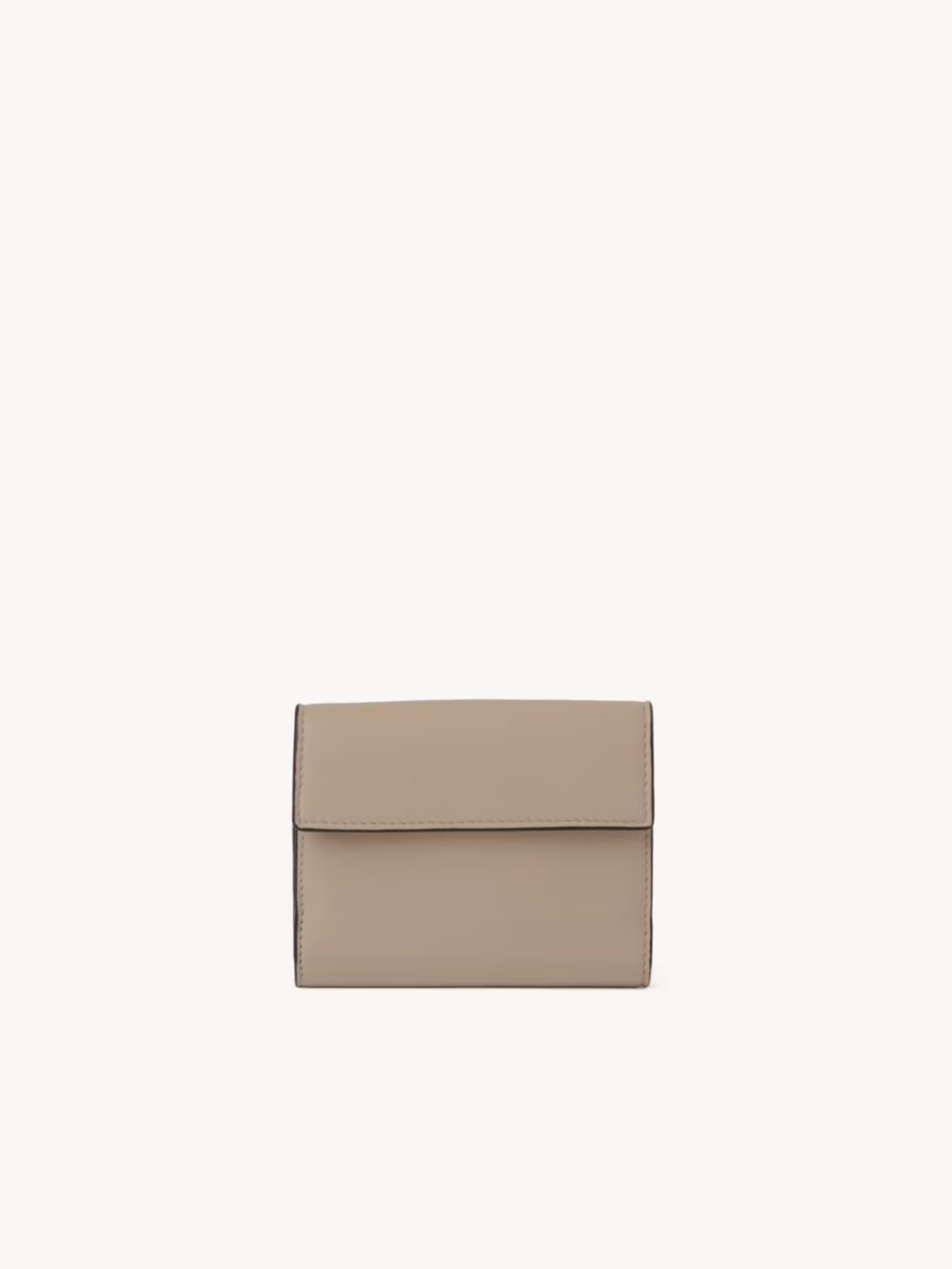 Portafoglio trifold piccolo Envelope in pelle granata Motty Grey