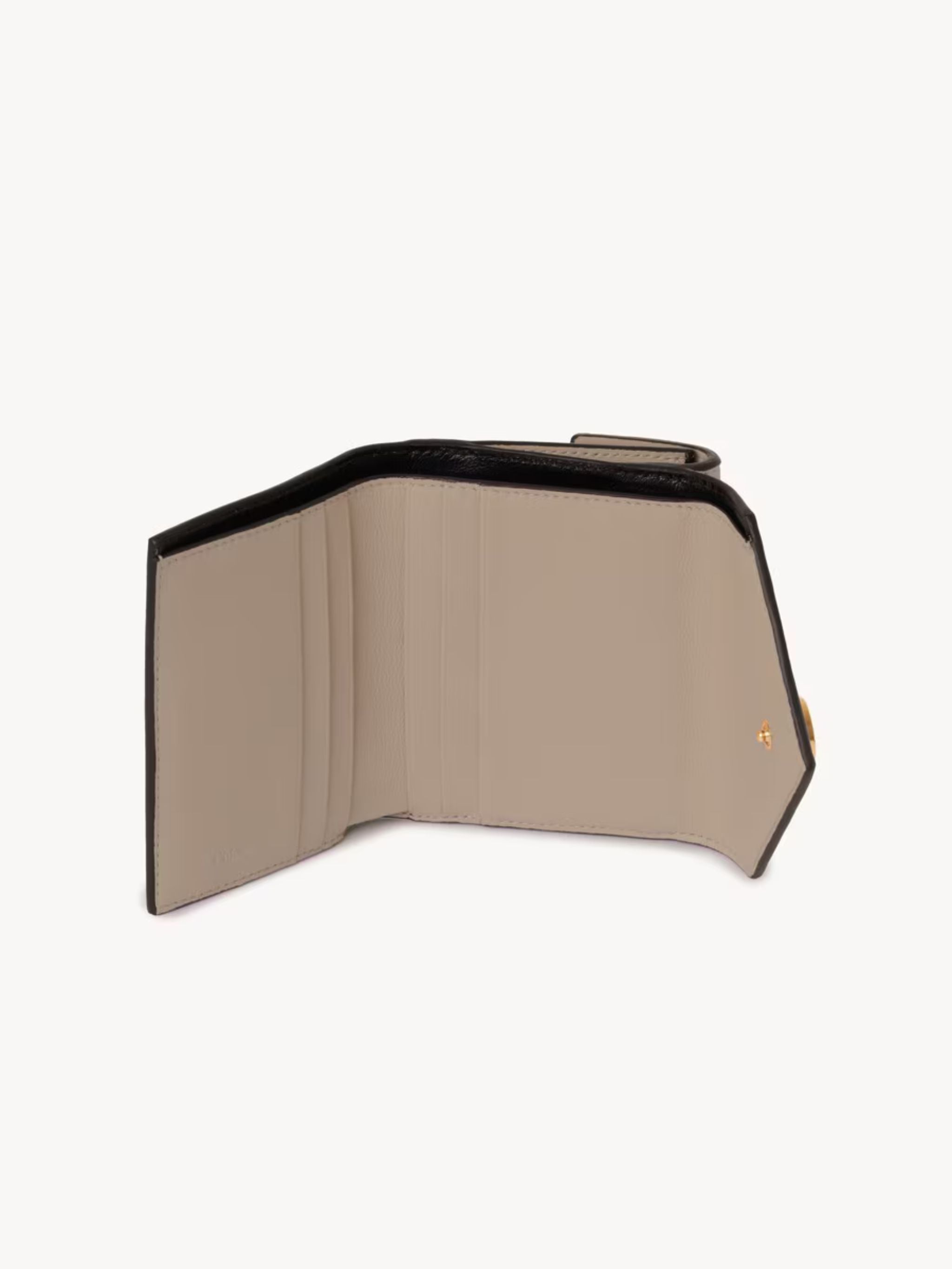 Portafoglio trifold piccolo Envelope in pelle granata Motty Grey