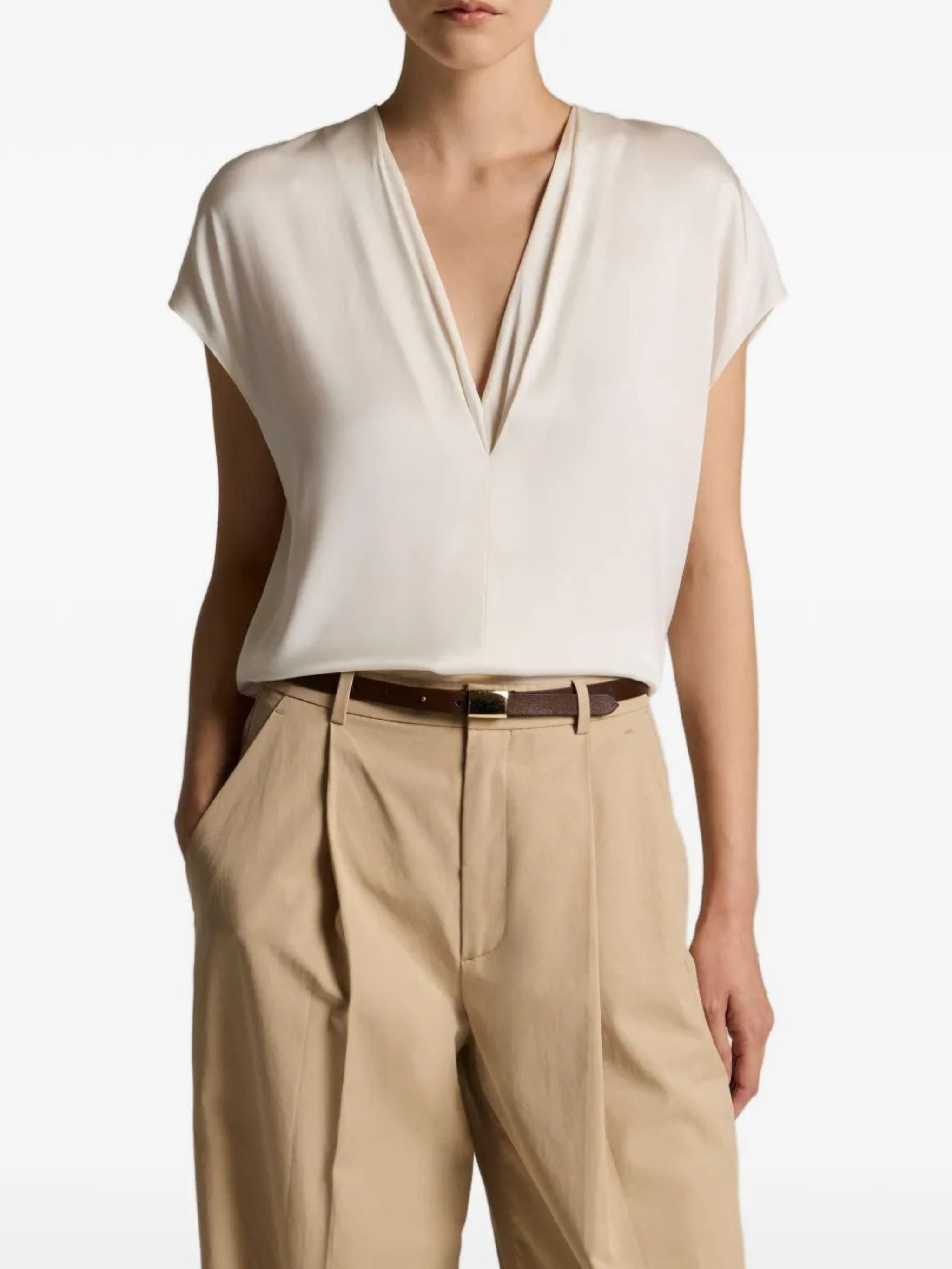 DOUBLE V NECK
