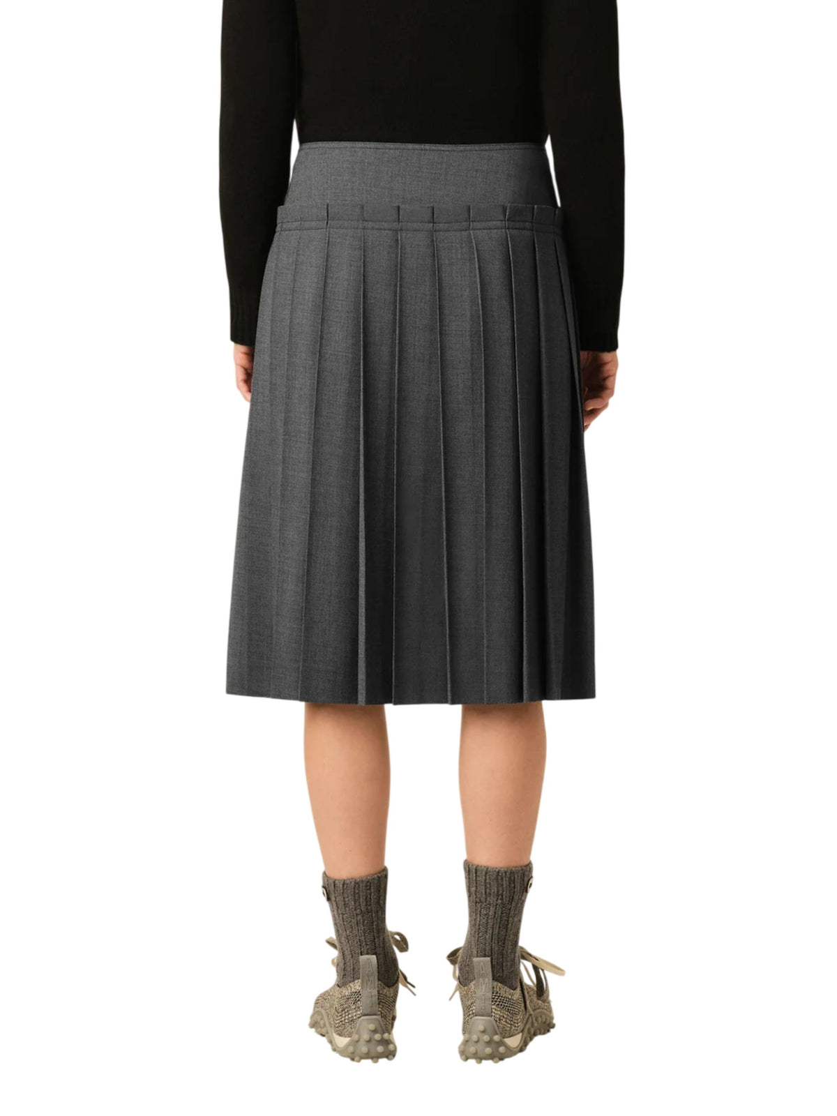 MIDI PLEATED SKIRT