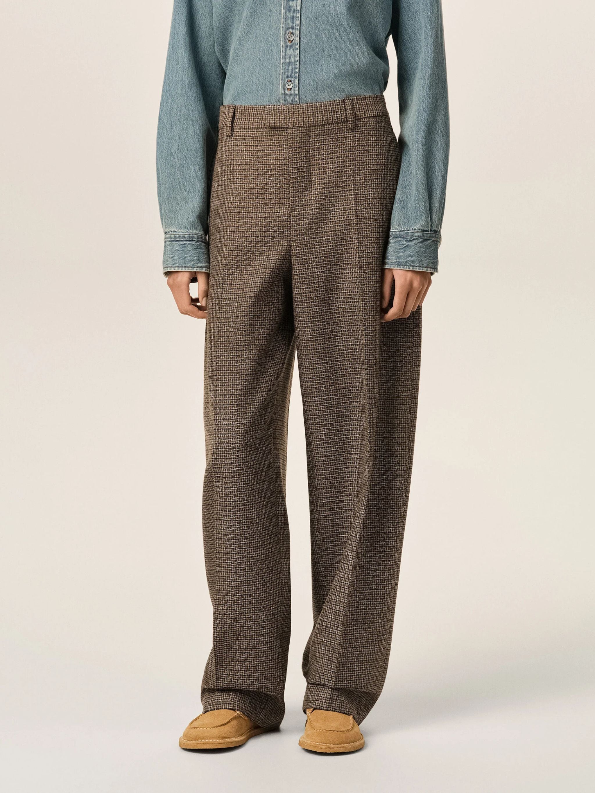 BALOON TROUSERS PIED DE POULE