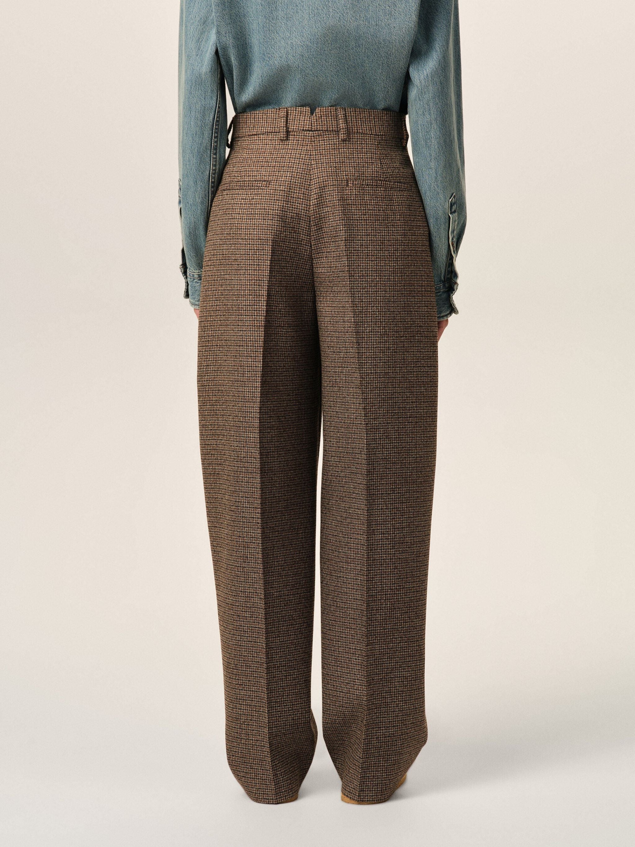 BALOON TROUSERS PIED DE POULE