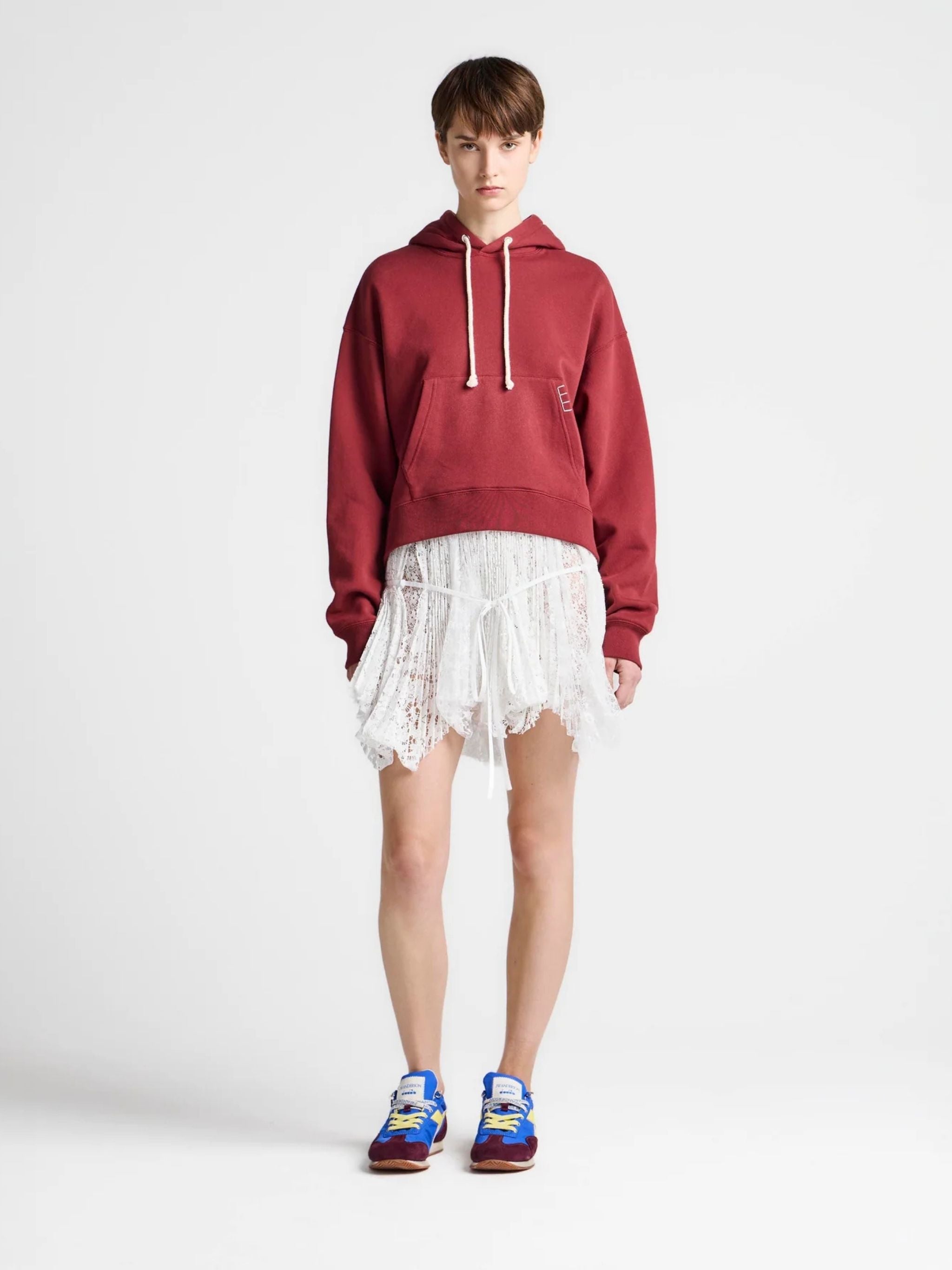 TIPPED HEM HOODIE