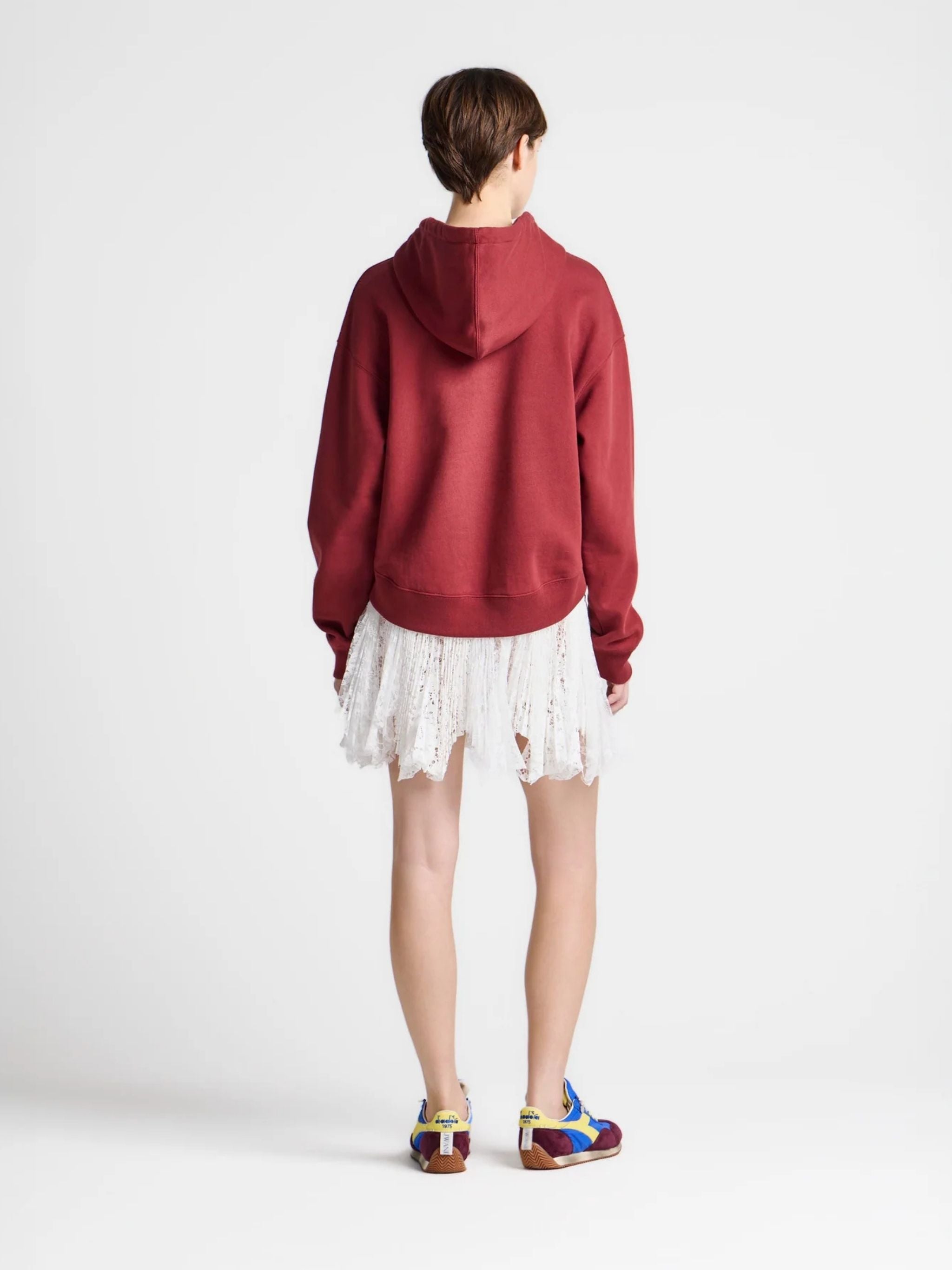 TIPPED HEM HOODIE