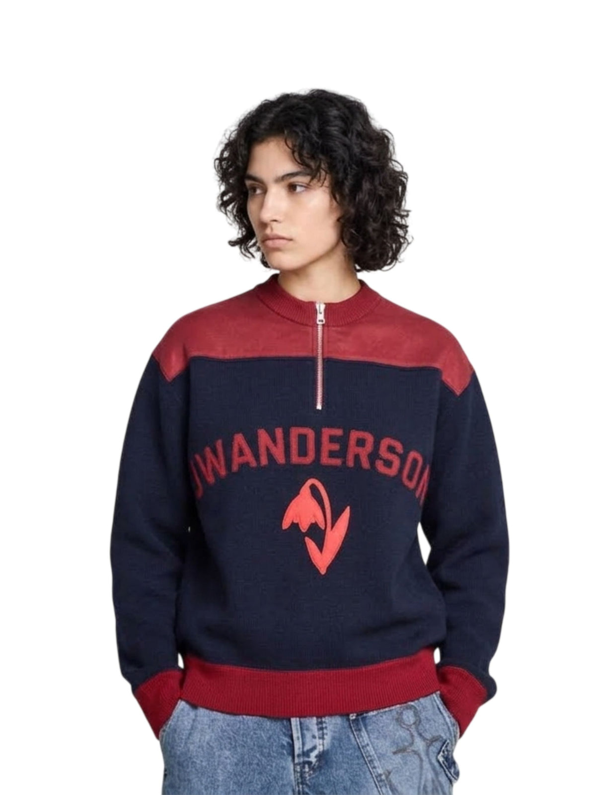 HALF ZIP SWEATSHIRT