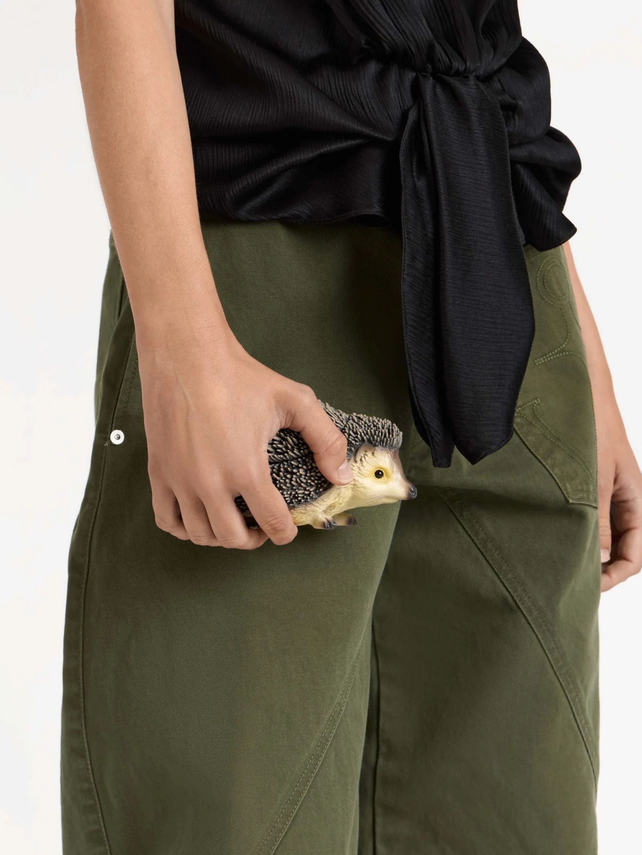 Pochette Hedgehog in marrone