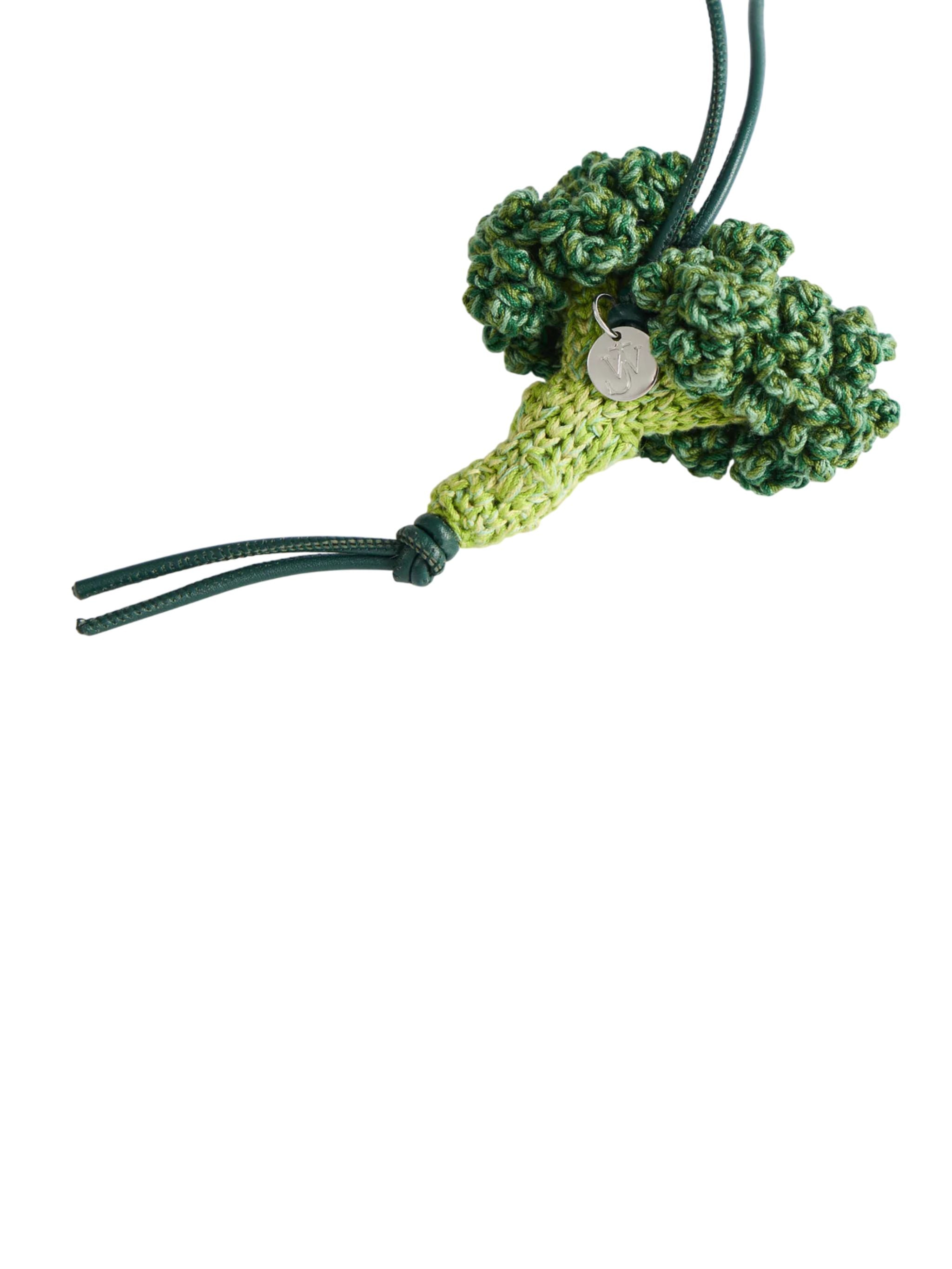 Hand-crocheted broccoli charm