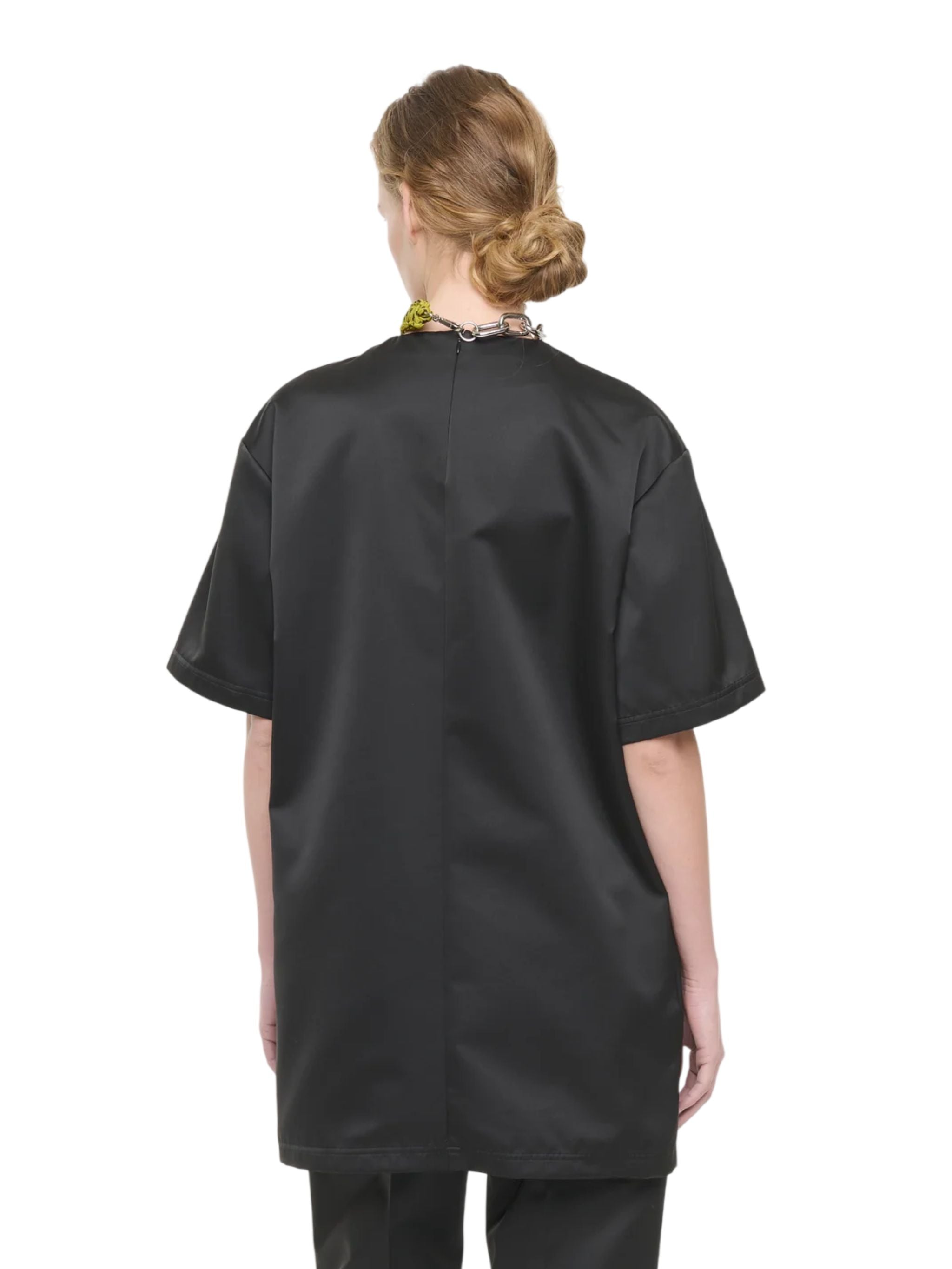 BLACK DUCHESSE MINI DRESS