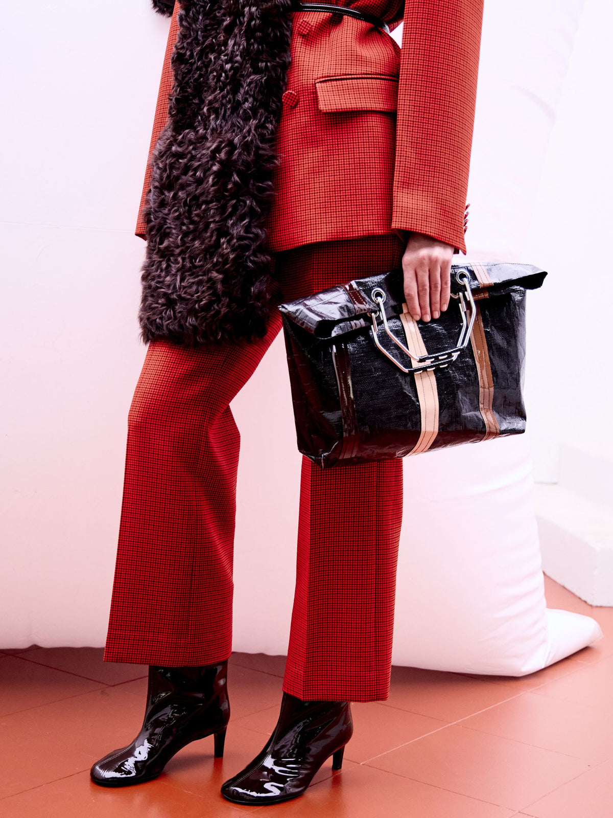 PANTALONI SARTORIALI IN MICROCHECK