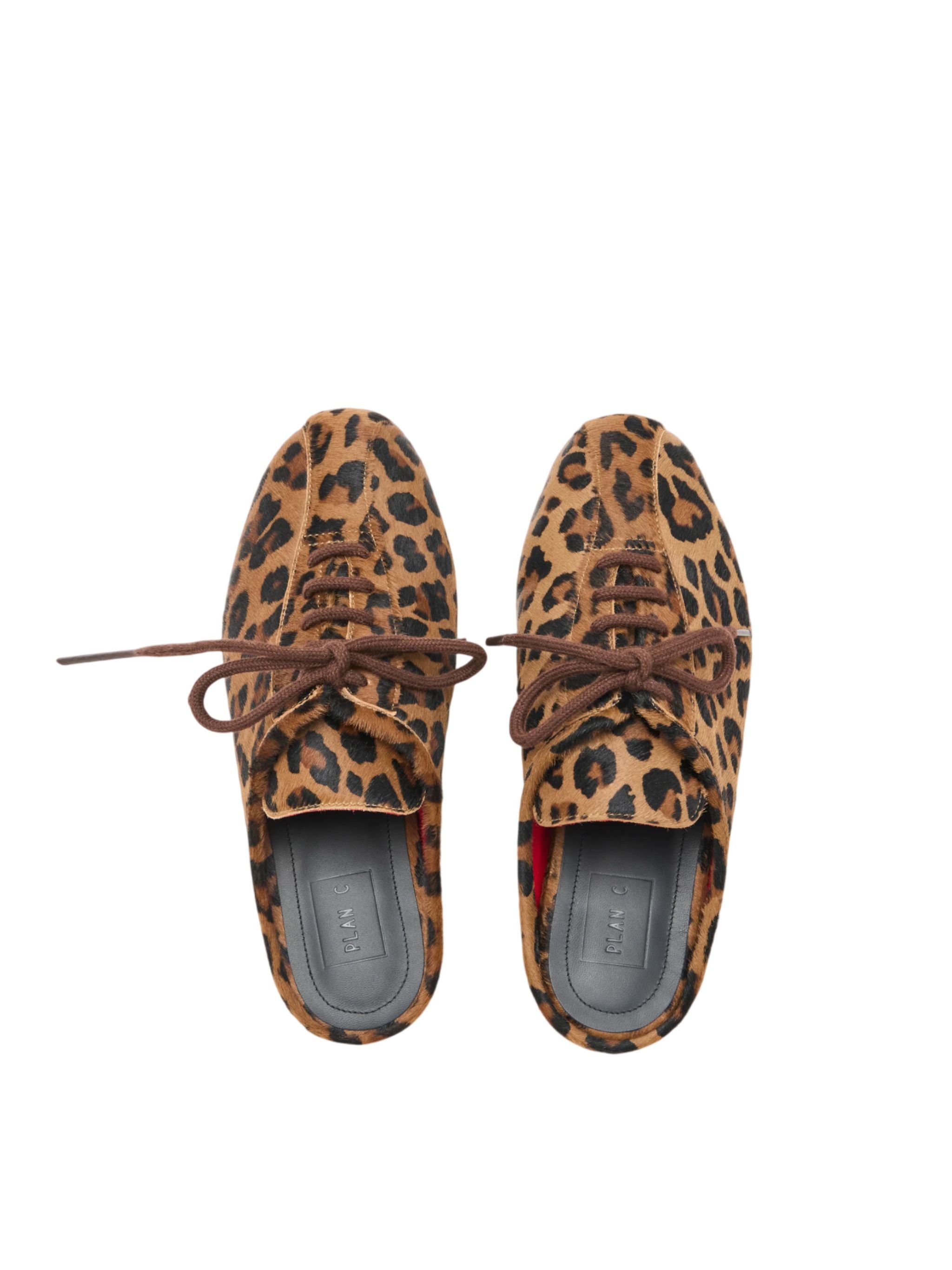 LEOPARD PRINT SABOT BOWLING SHOES