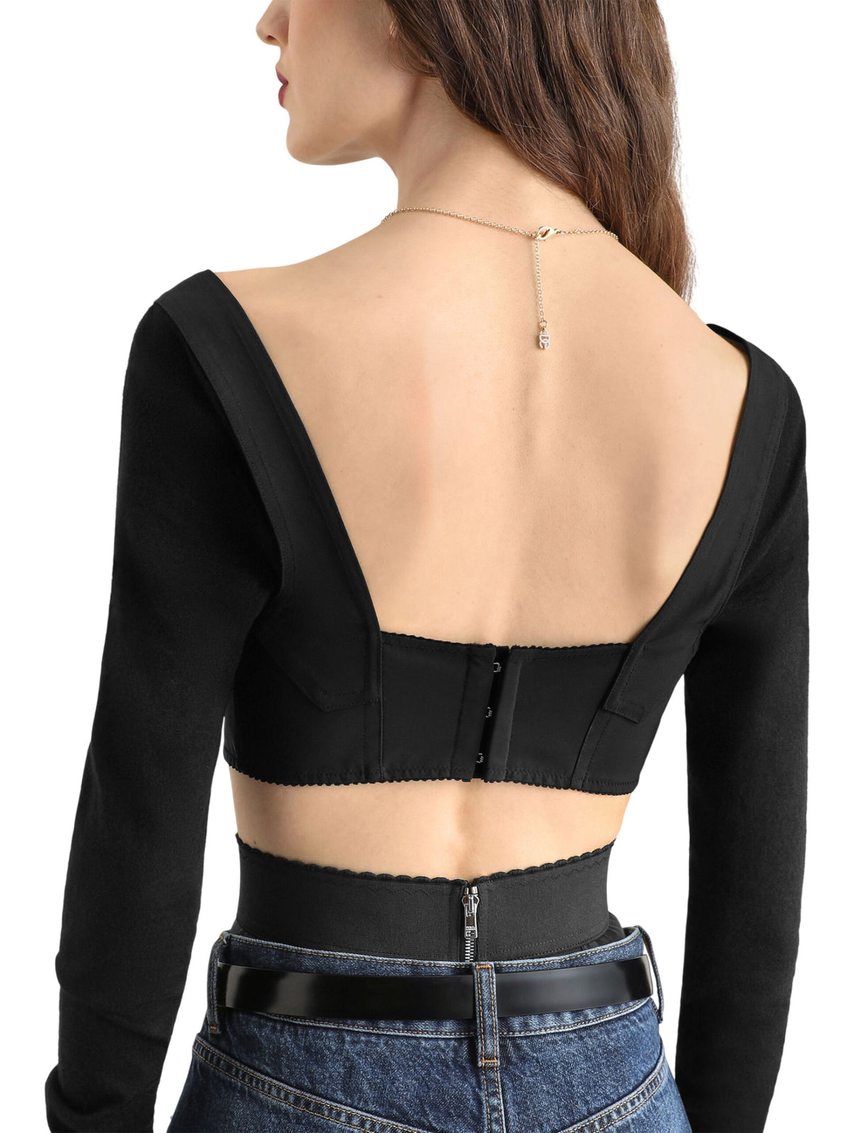 Top bustier in raso