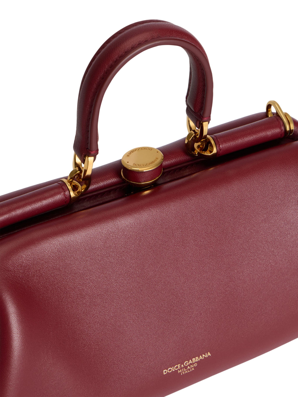 Borsa a mano Grandma media in nappa plongé