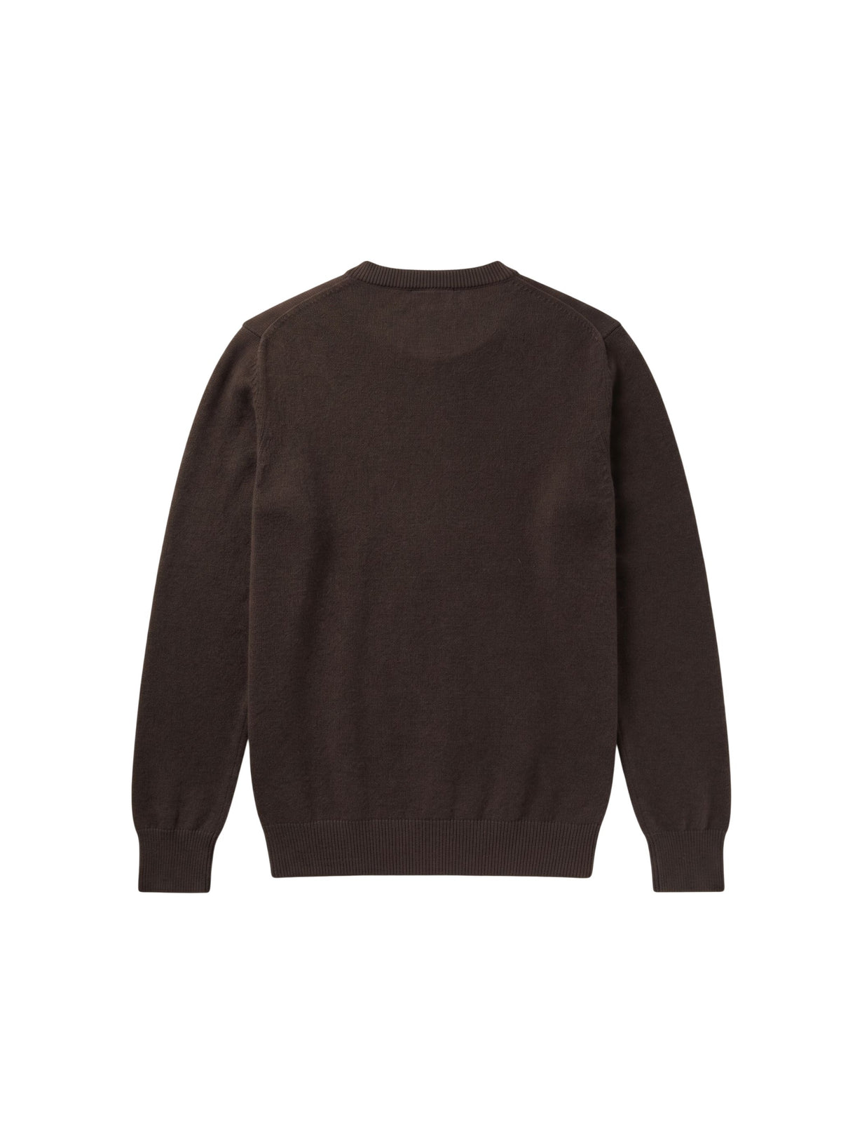 Cardigan Roberto collina con colletto alla coreana marrone