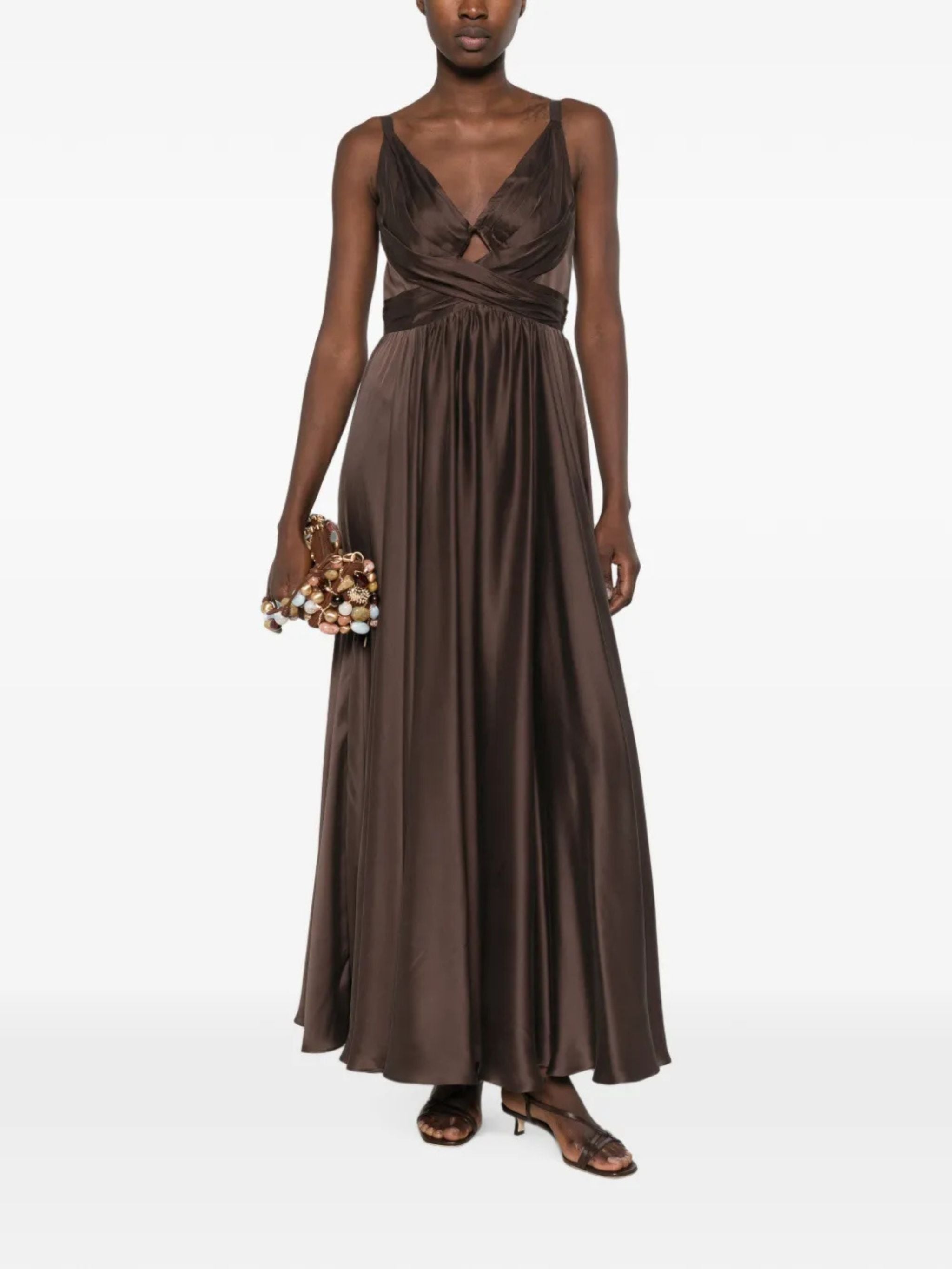 DRAPED MAXI DRESS