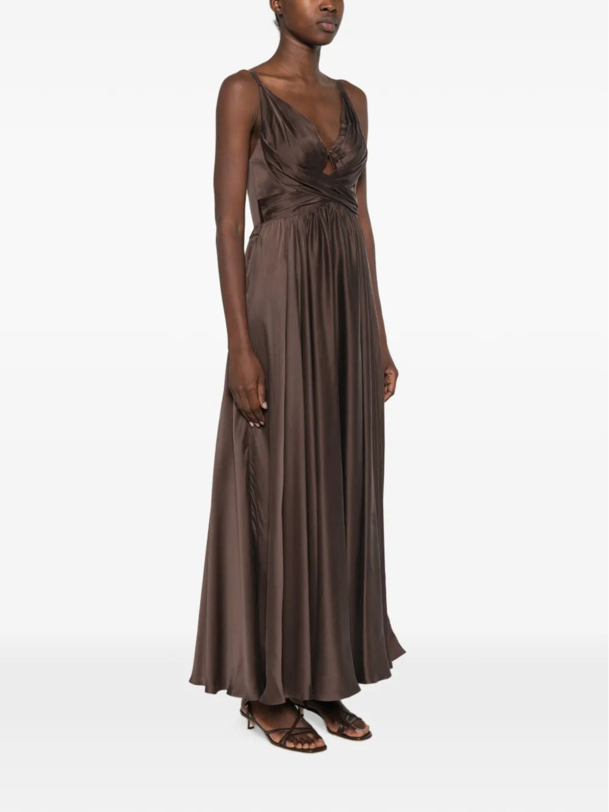 DRAPED MAXI DRESS