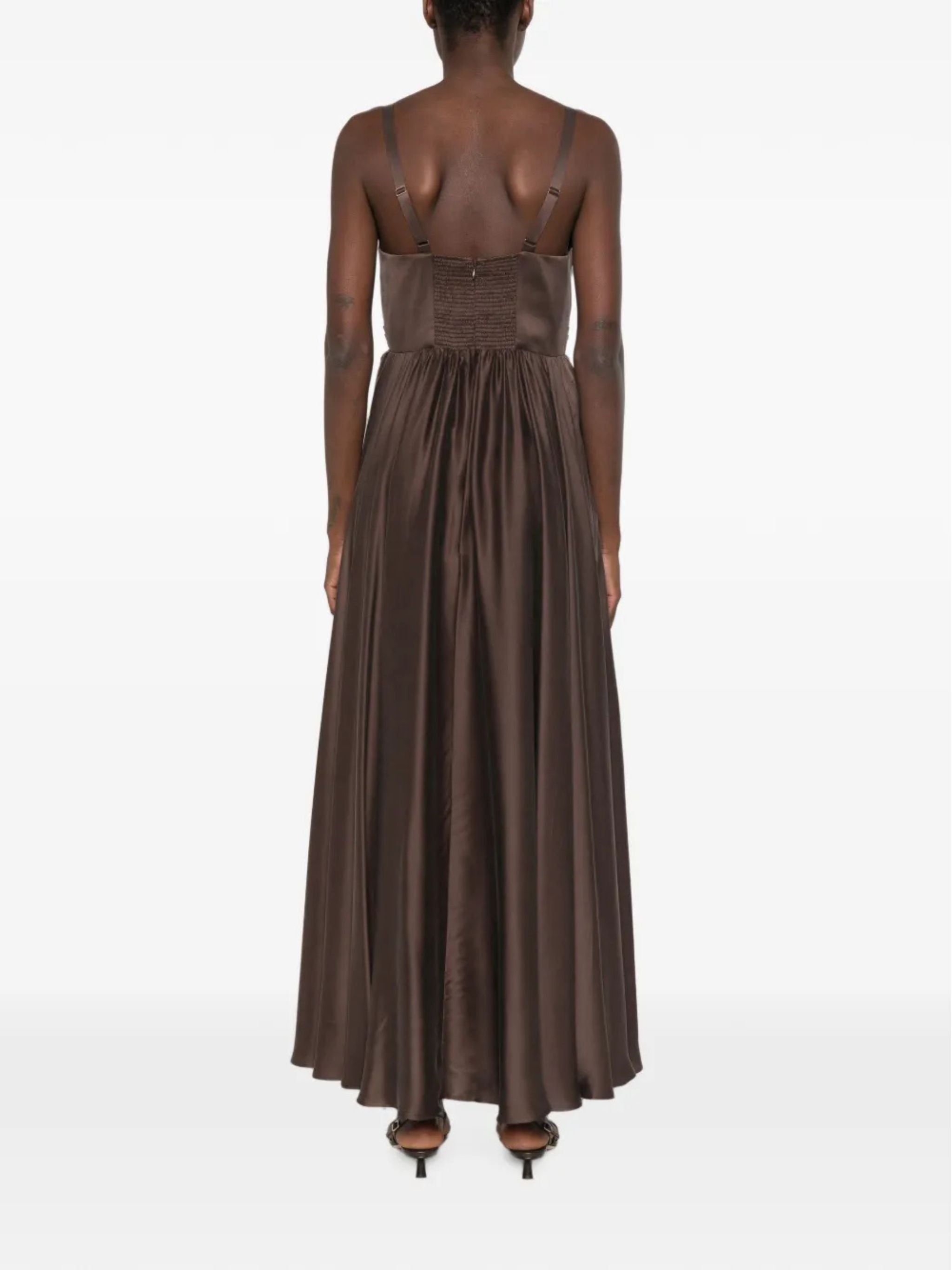 DRAPED MAXI DRESS