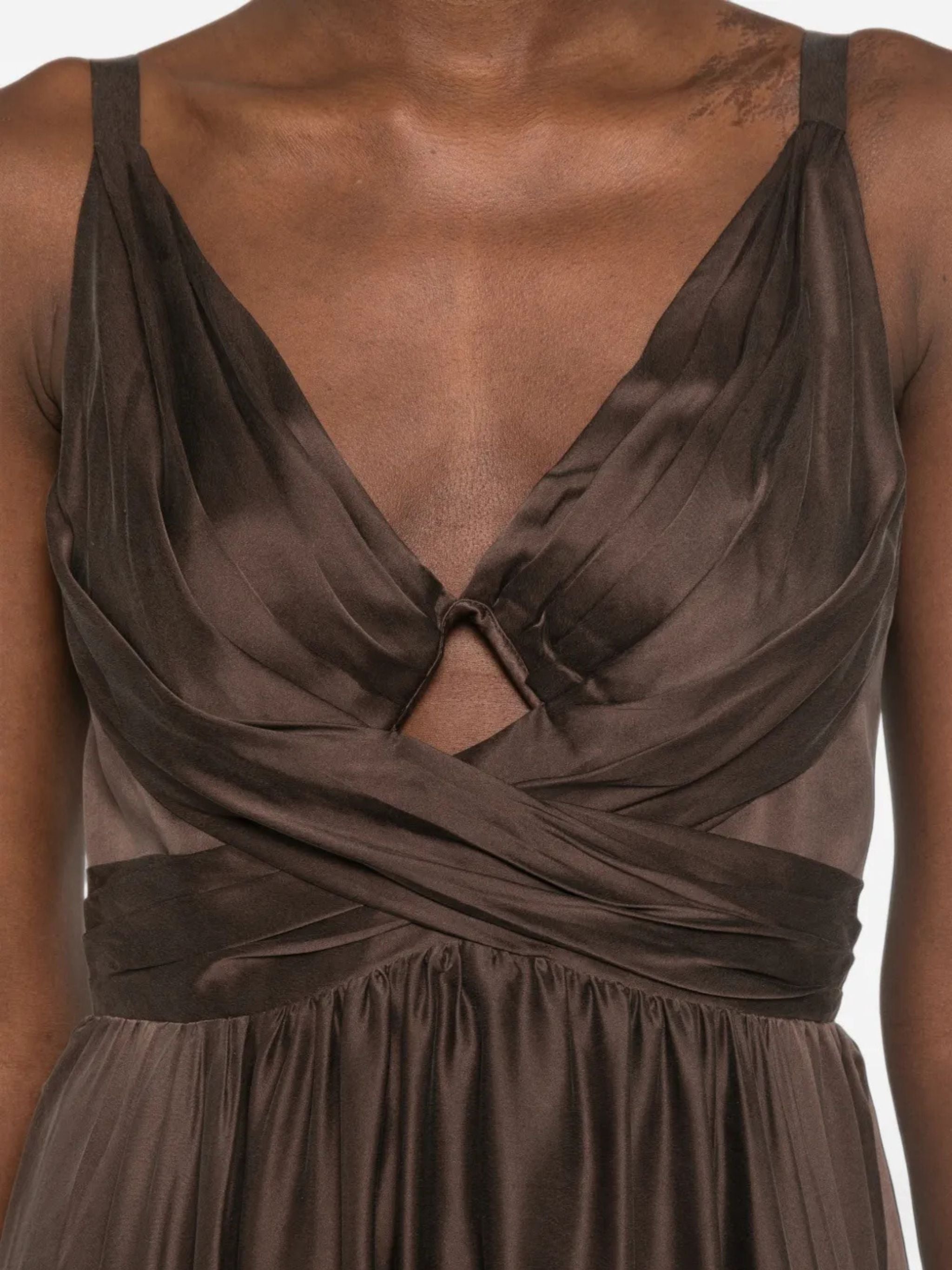 DRAPED MAXI DRESS