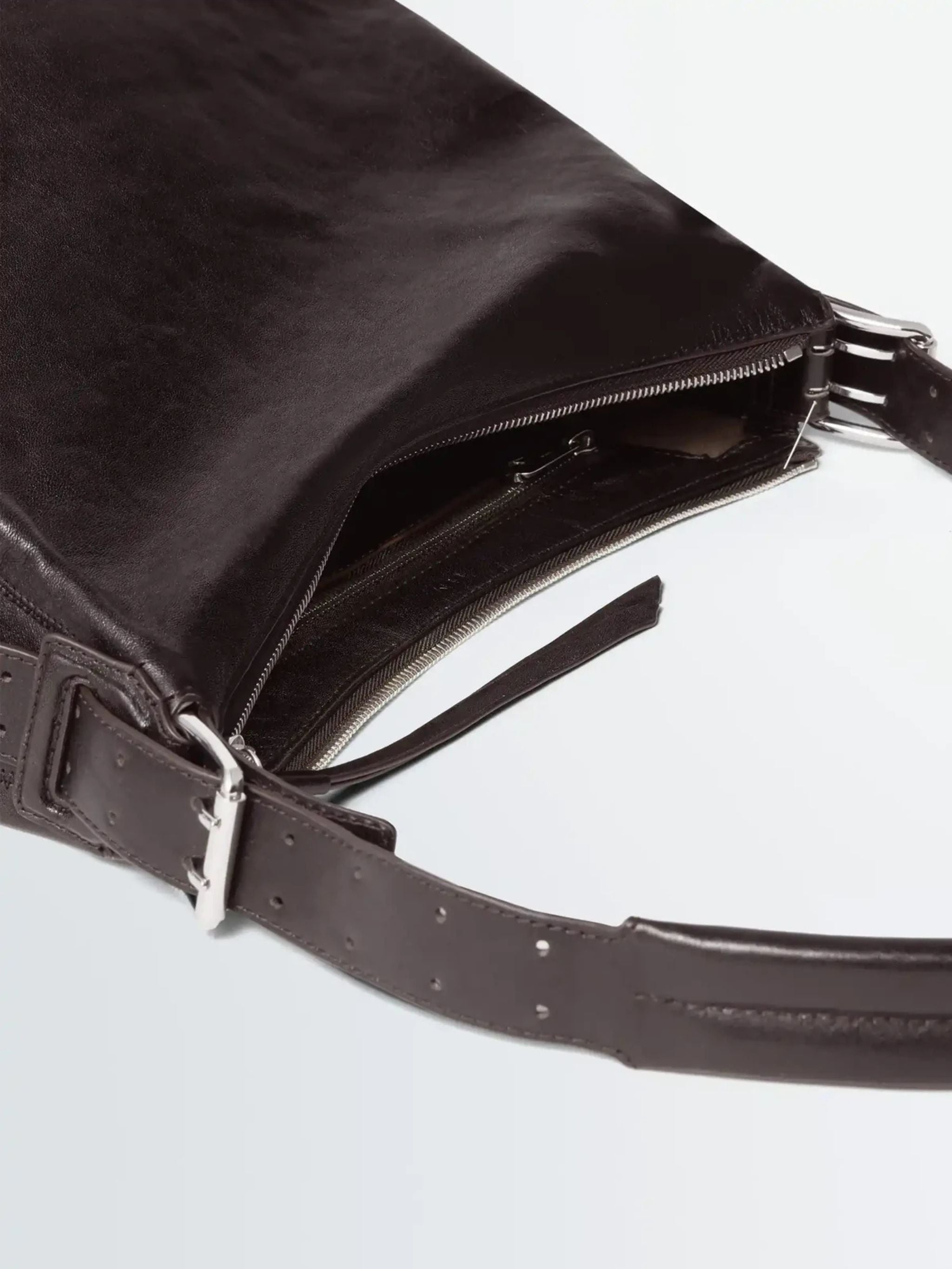 SMALL BELTED HOBO BAG