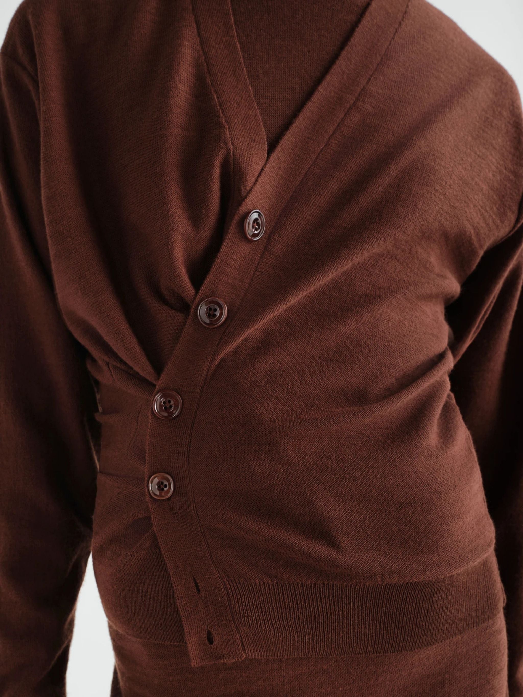 RELAXED TWISTED CARDIGAN