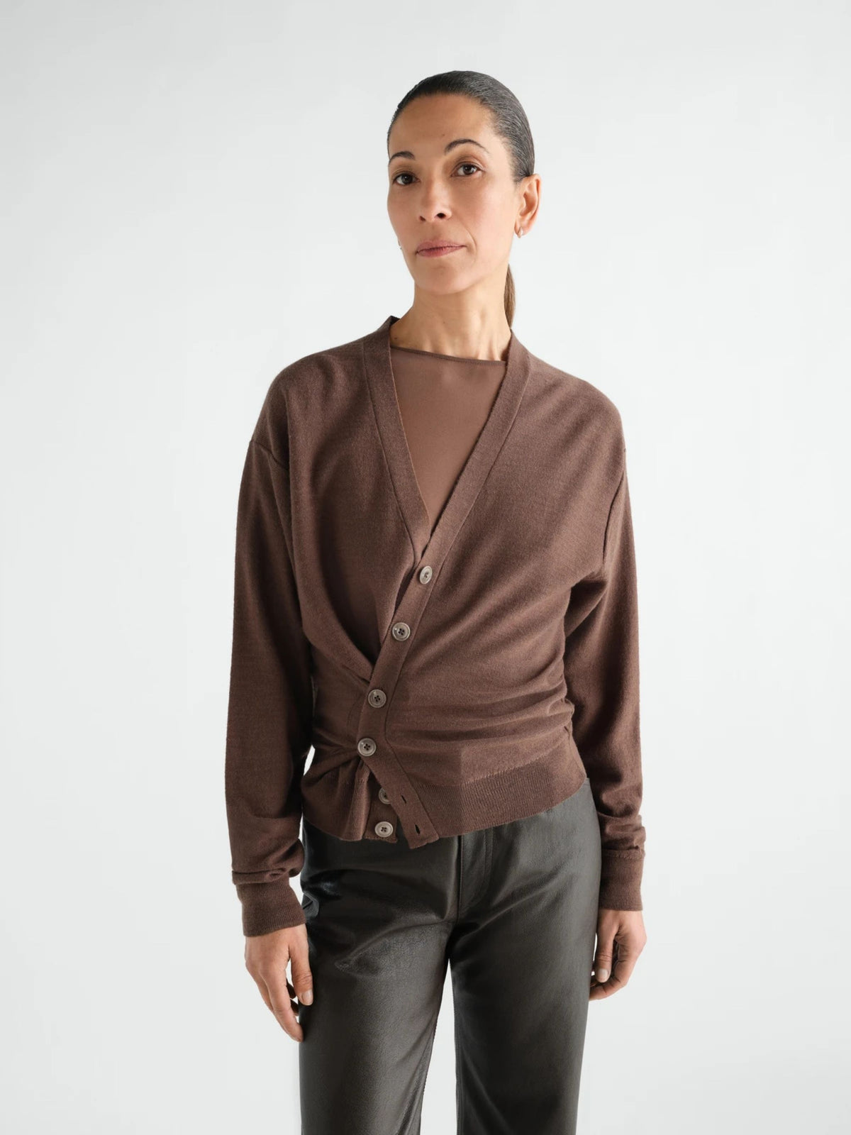 RELAXED TWISTED CARDIGAN
