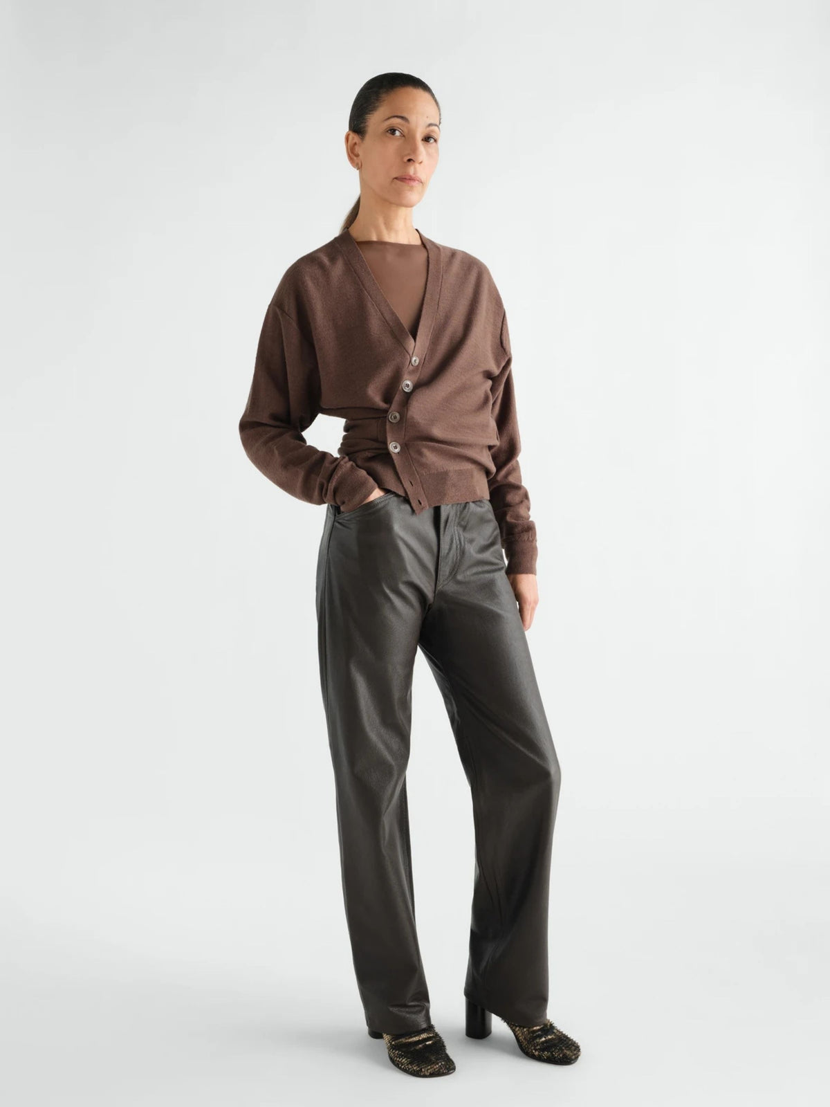 RELAXED TWISTED CARDIGAN