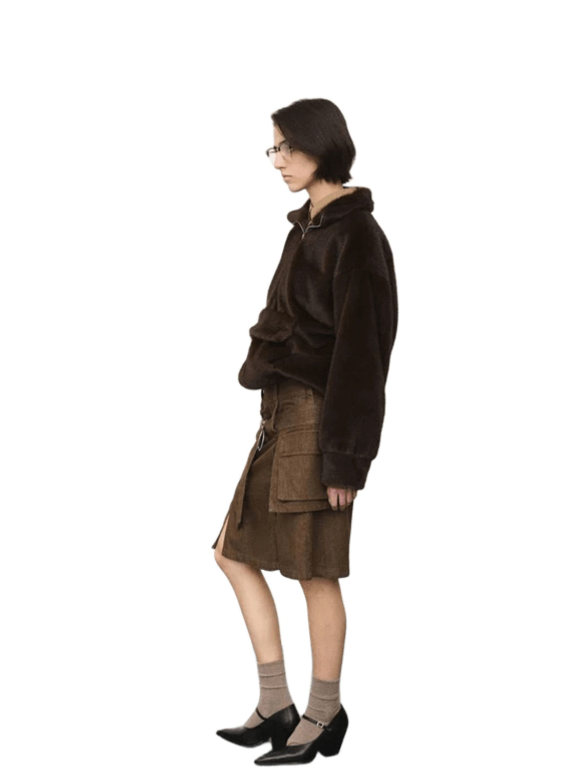 Anorak in pelliccia sintetica
