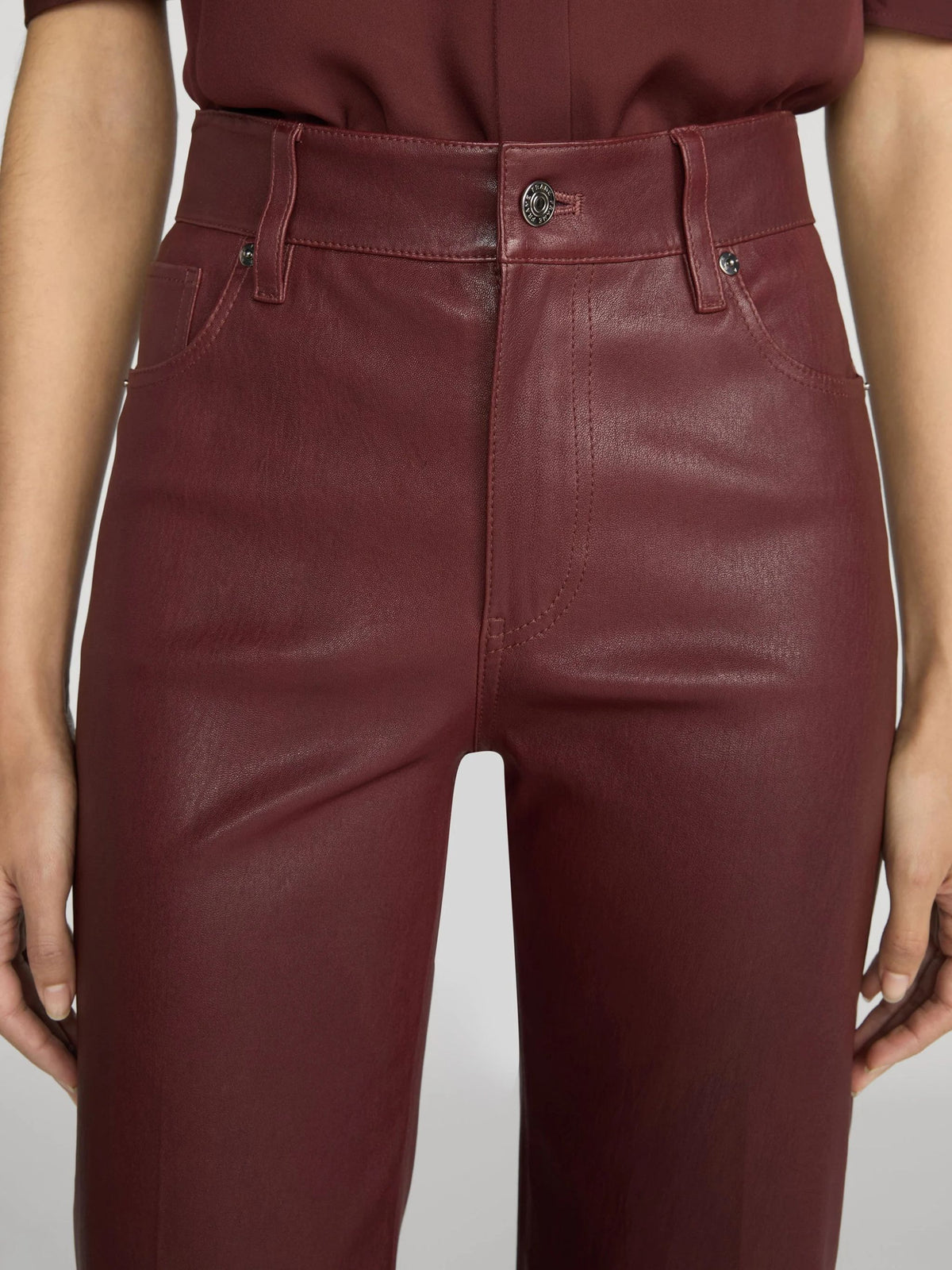 THE LEATHER SLIM PALAZZO