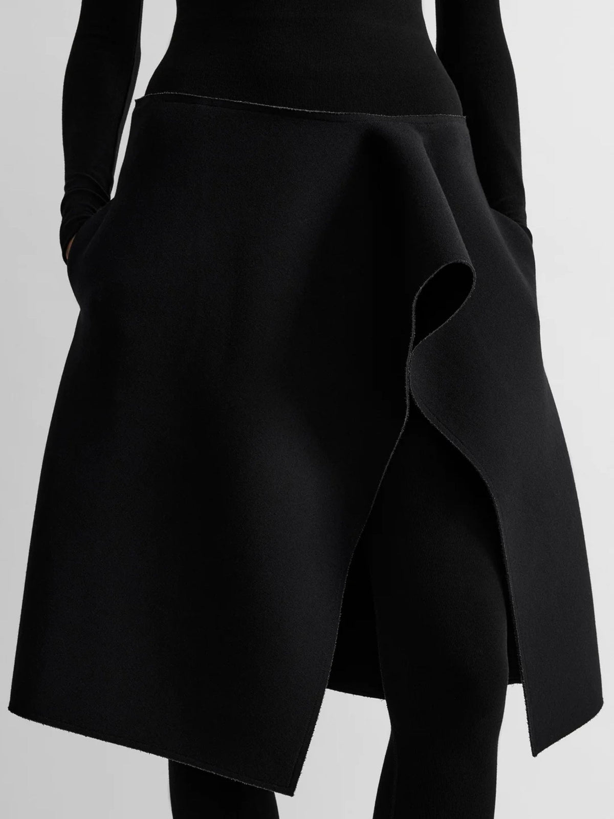 SLIT SCUBA SKIRT