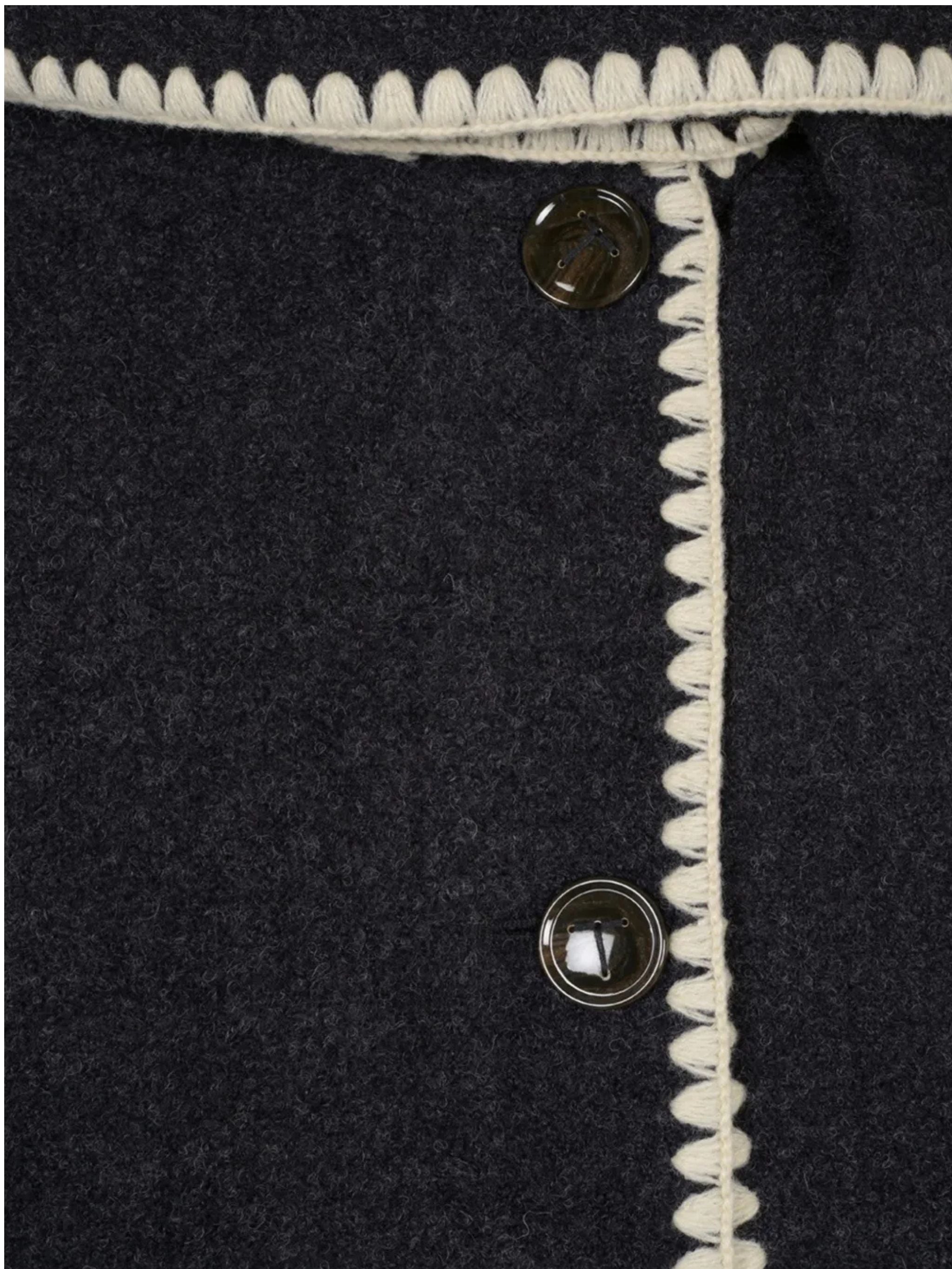 EMBROIDERED SCARF JACKET