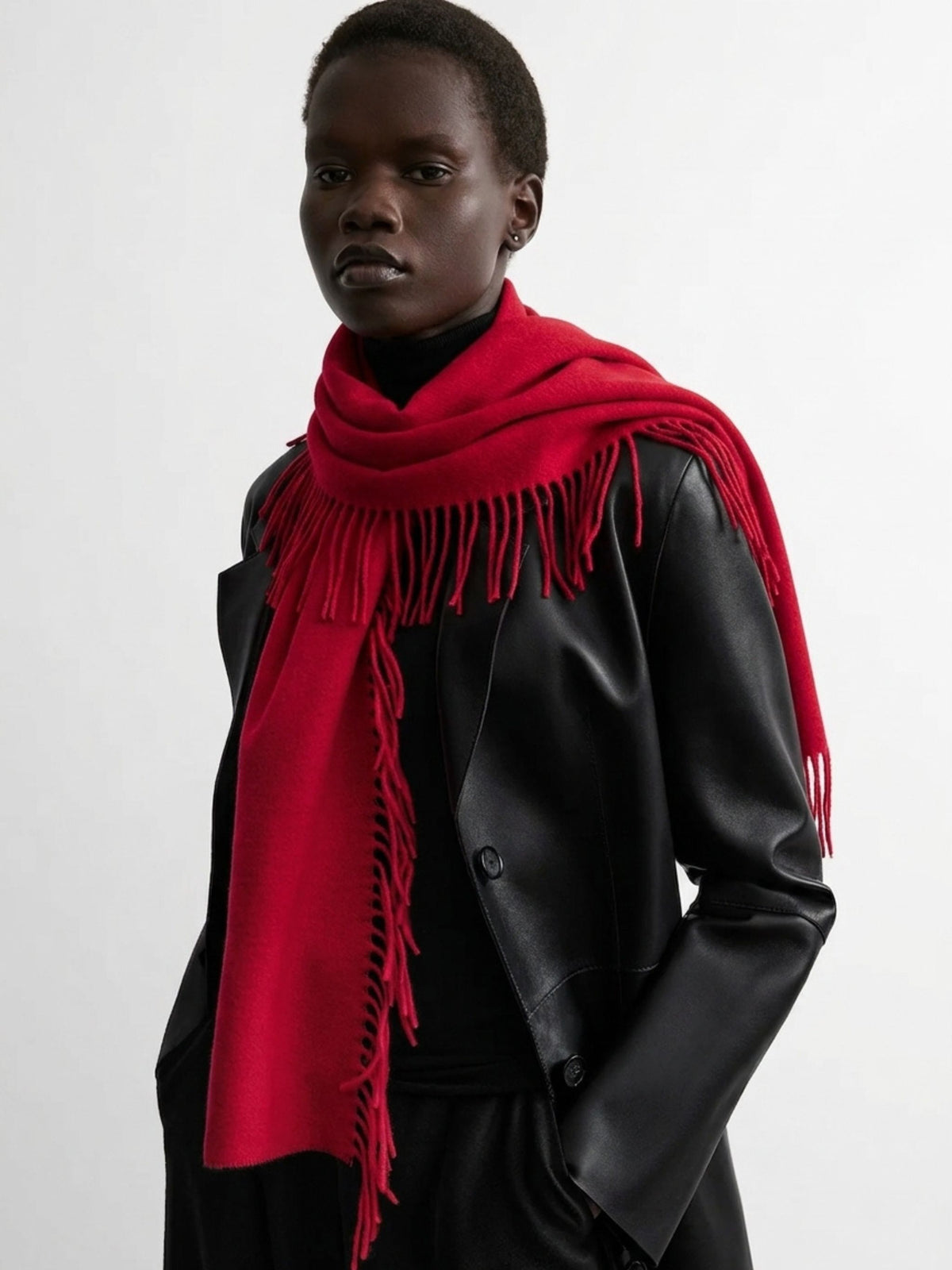 CASHMERE TASSEL SCARF FRINGE