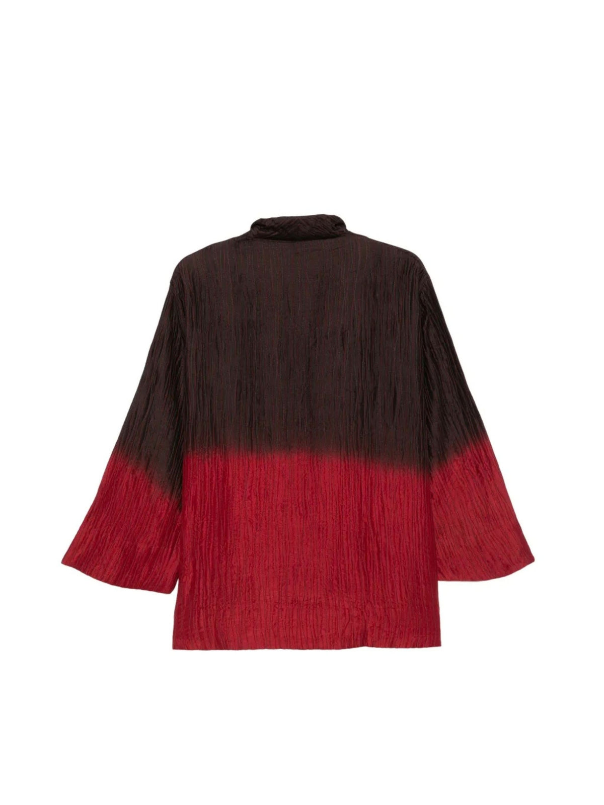 Gradient-effect crinkled jacket